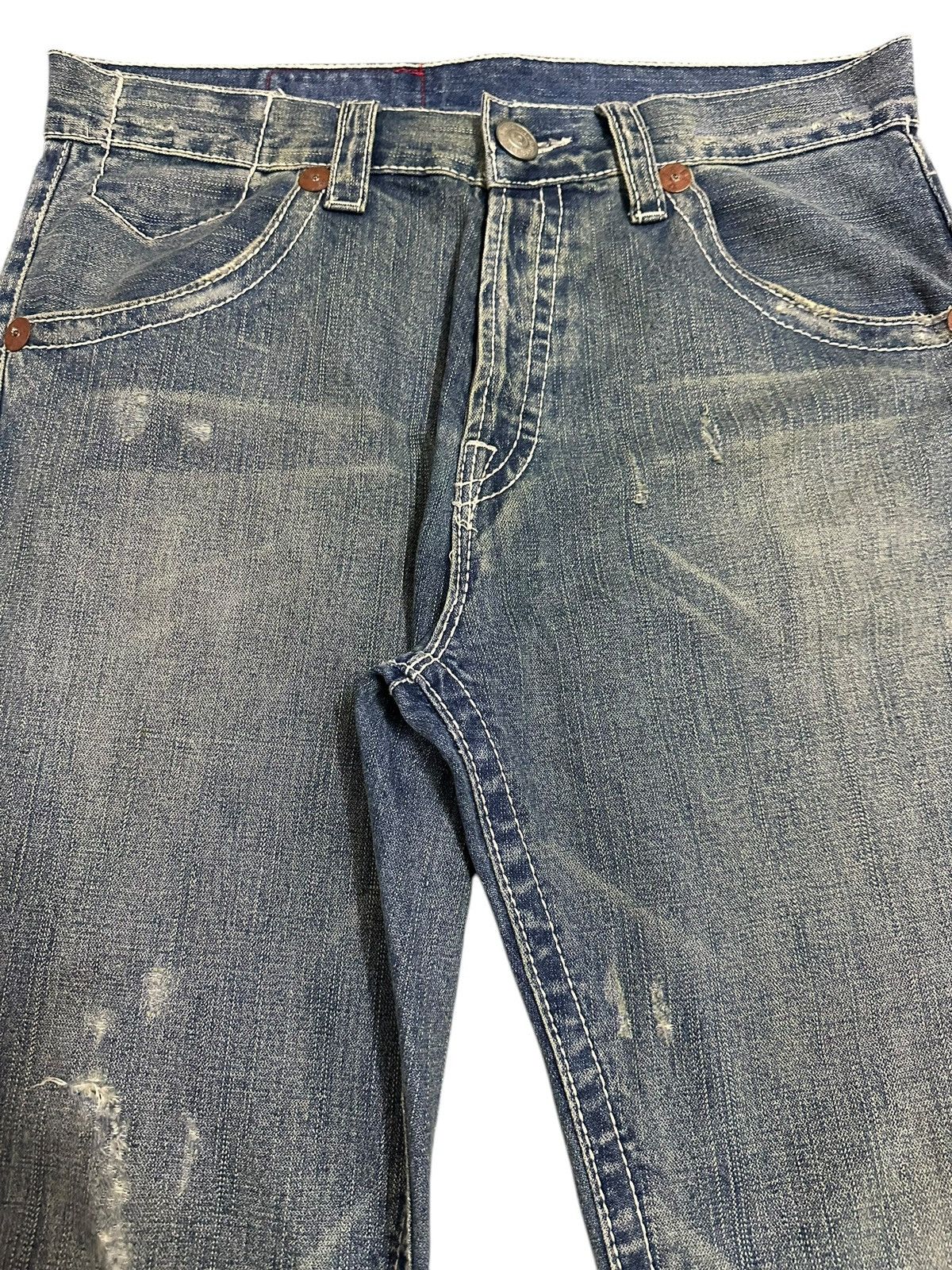 Japanese Brand Vintage True Religion Blue Wash Style Loose Jeans Size US 36 / EU 52 - 4 Thumbnail