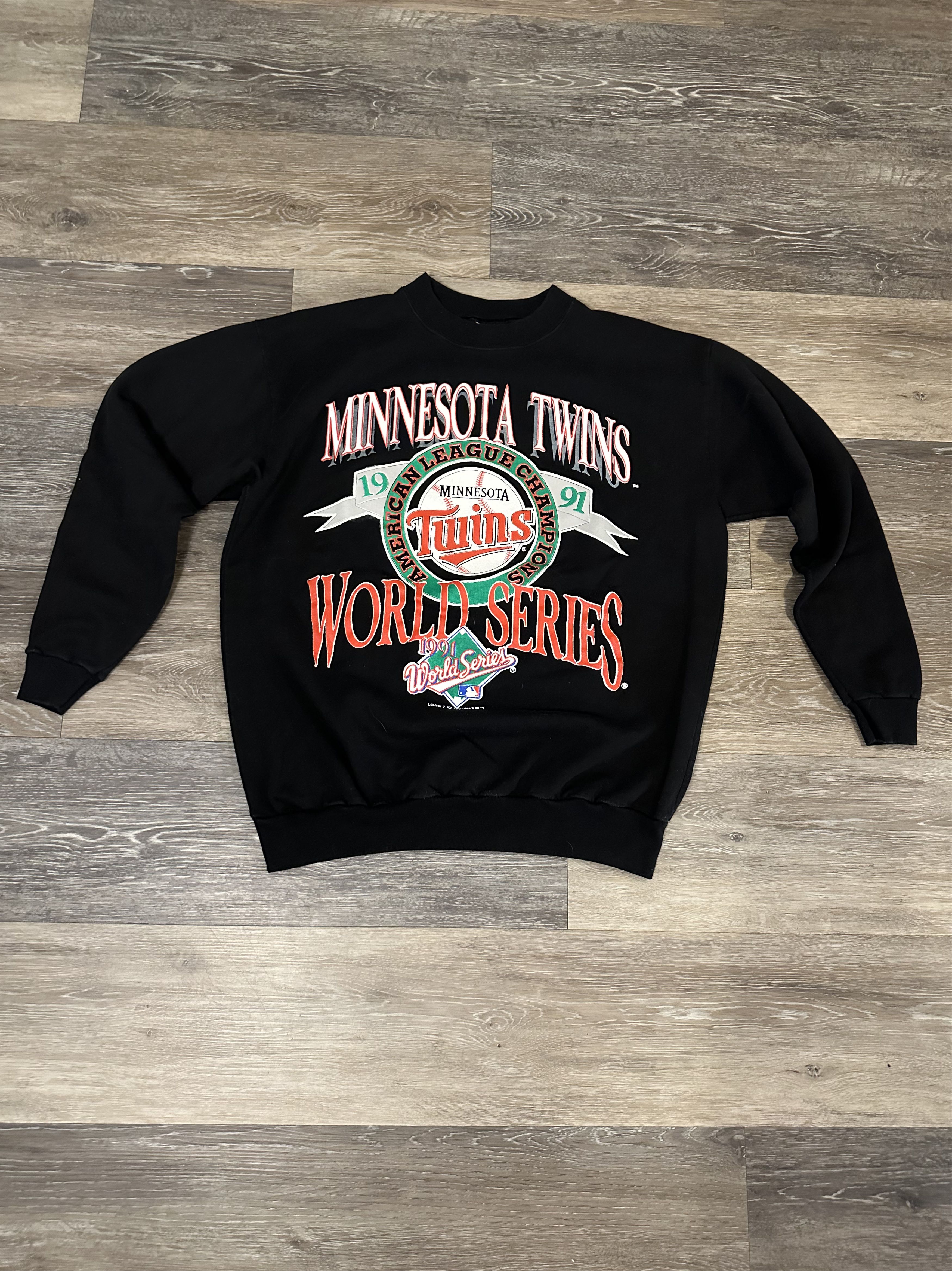 MLB Minnesota Twins X Vintage 1991 World Series Sweater Black Size US L / EU 52-54 / 3 - 1 Thumbnail