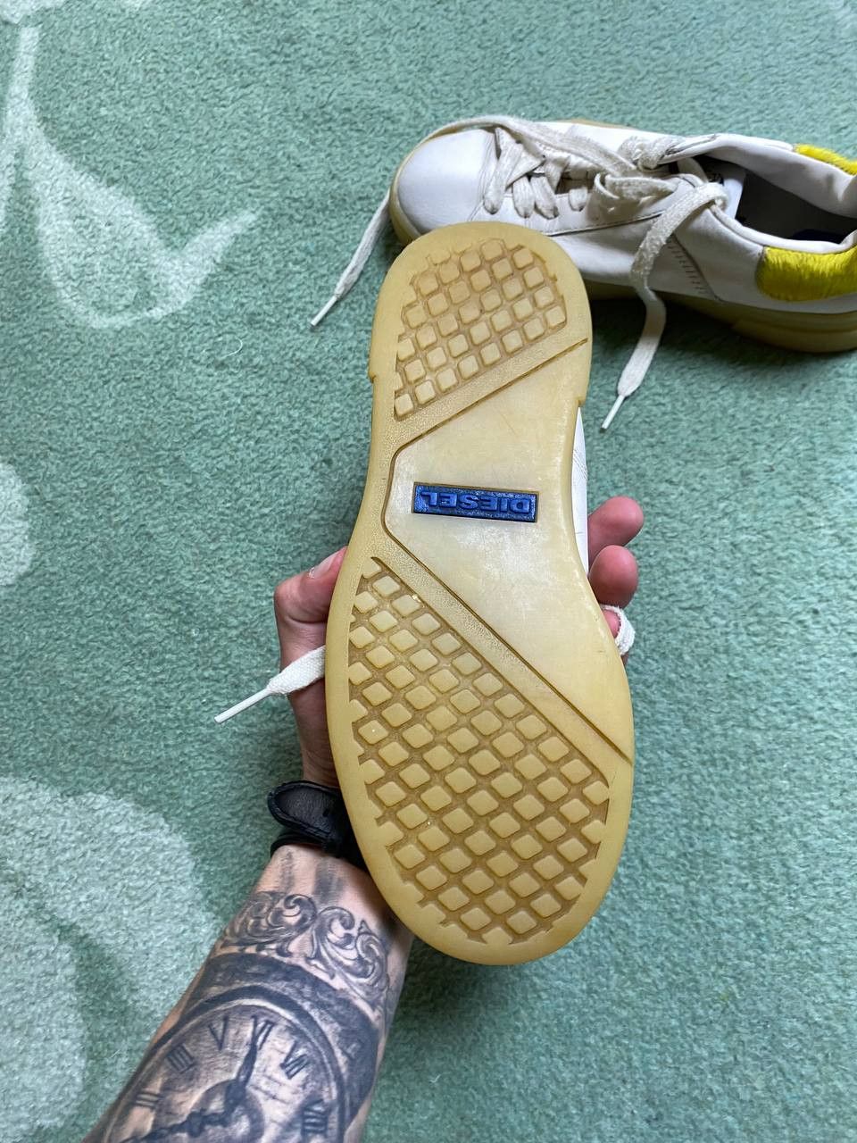 Diesel Low-Top Sneakers white Diesel Vintage logo Streetwear Y2K Size US 7 / EU 40 - 9 Thumbnail