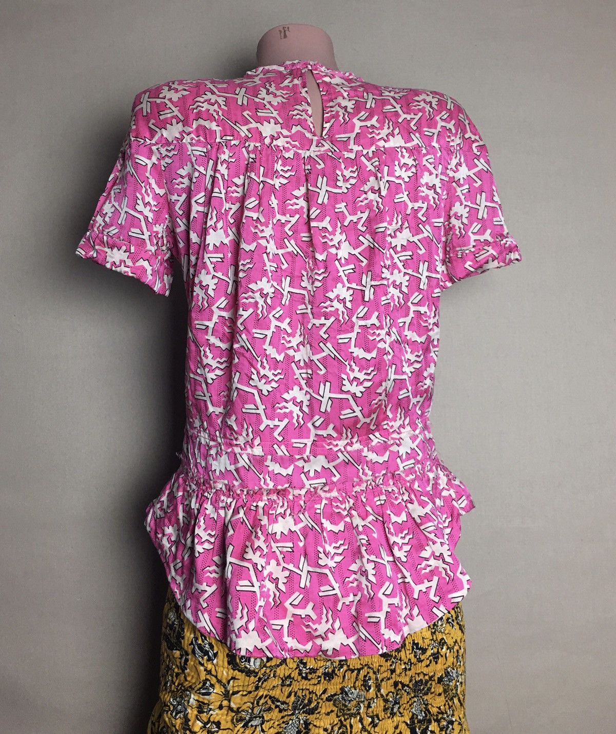 Isabel Marant Isabel Marant Pink Abstract Print Silk Blend Top Blouse Sz 2 Size XS / US 0-2 / IT 36-38 - 4 Thumbnail
