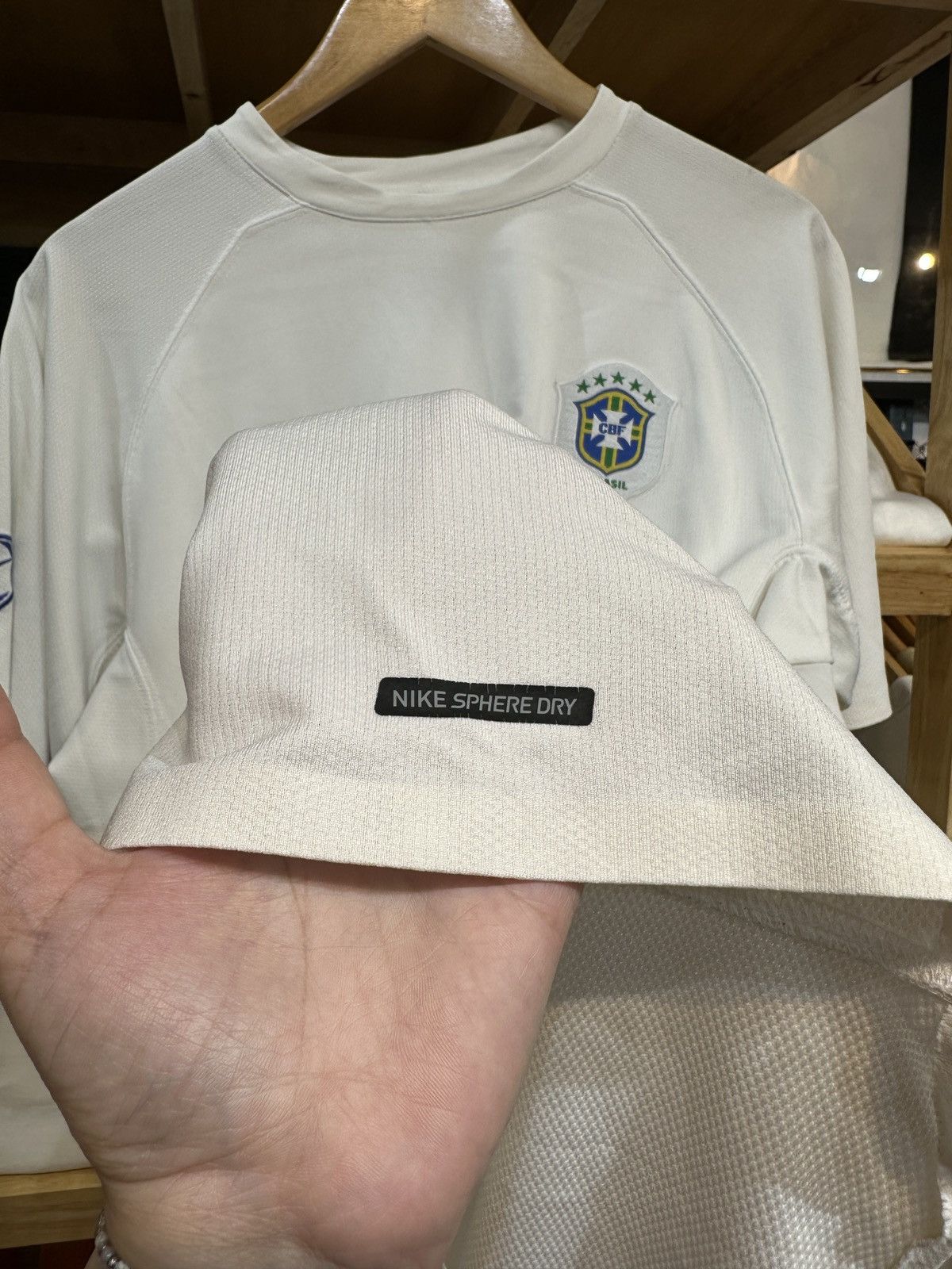 Vintage Brazil 🇧🇷 2006-07 Nike T90 Training Sphere Dry Jersey