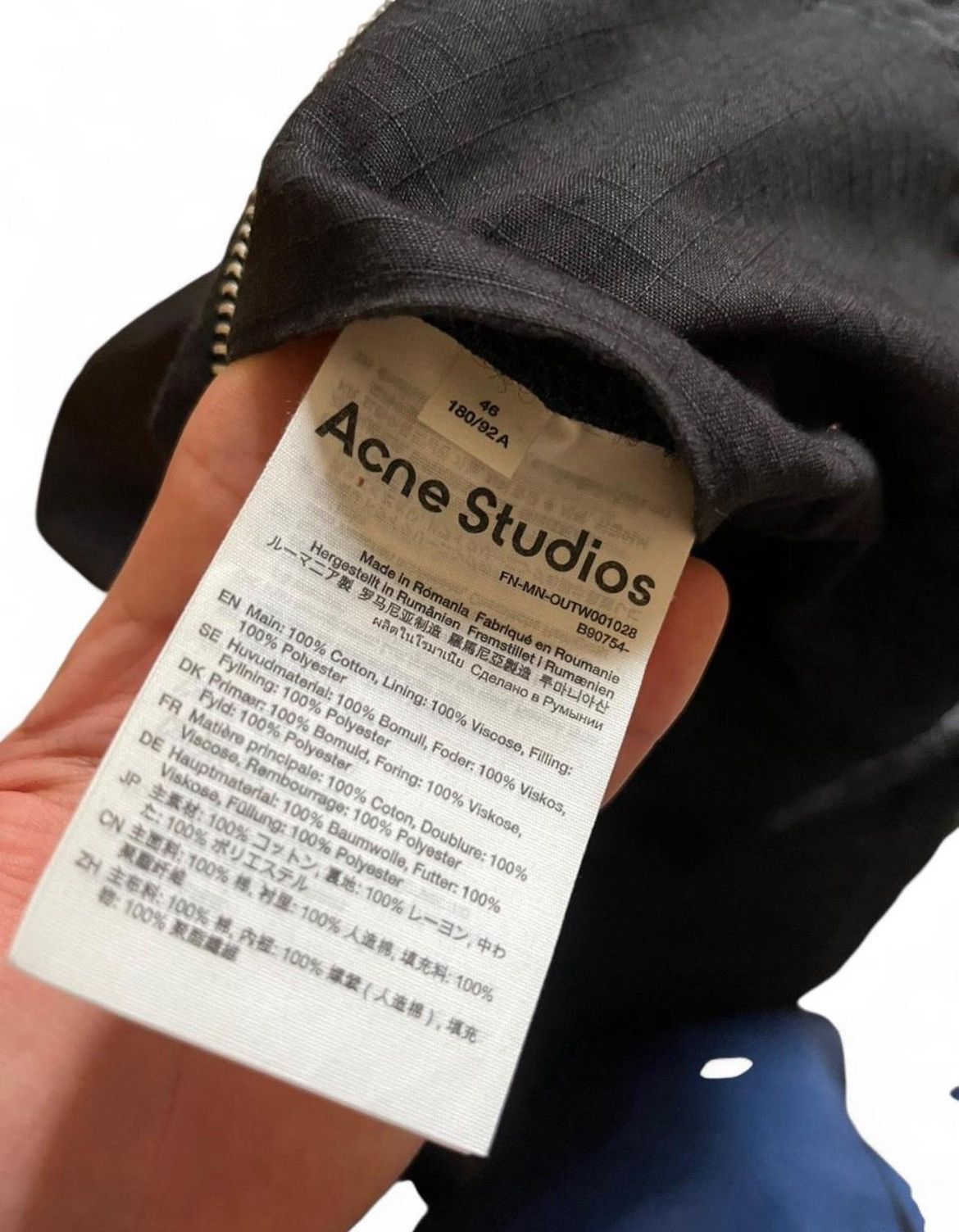 Acne Studios Acne Studios Black Bomber Jacket Size US S / EU 44-46 / 1 - 5 Thumbnail