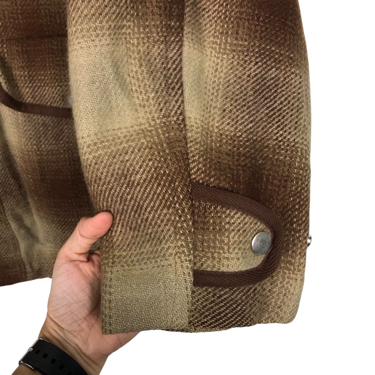 Issey Miyake Rich Brown Tartan Design Vintage Chore Jacket Men's Melrose Size US M / EU 48-50 / 2 - 16 Thumbnail