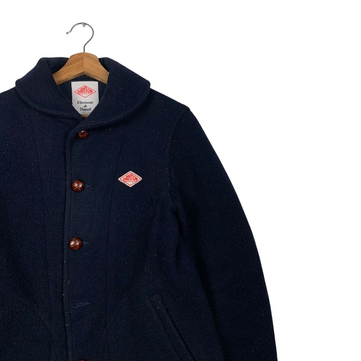 Danton DANTON Vetements de Travail Wool Button Jacket #2126-C93 Size US S / EU 44-46 / 1 - 5 Thumbnail