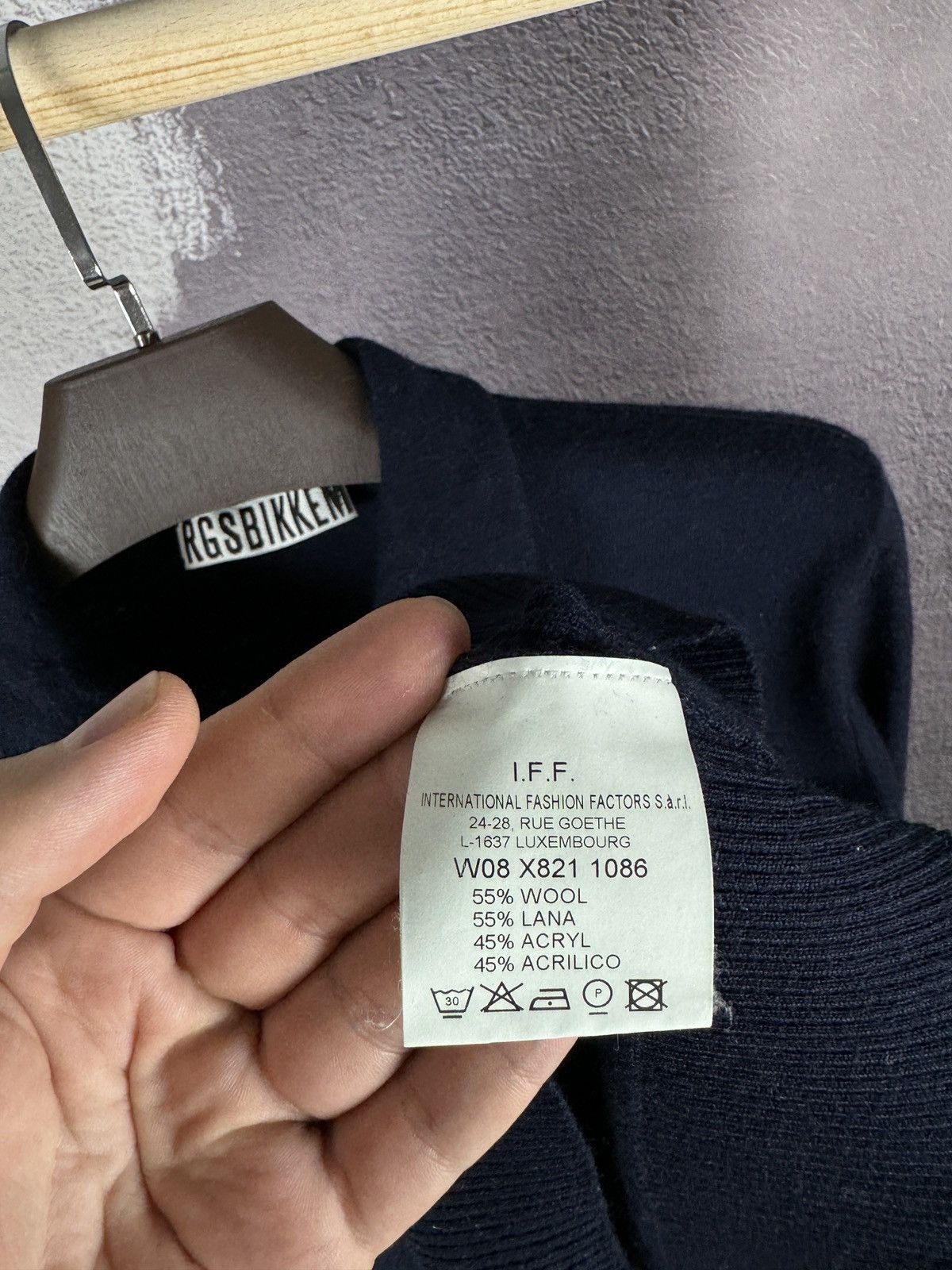 Dirk Bikkembergs Bikkembergs wool two pockets long sleeve polo shirt Size US L / EU 52-54 / 3 - 9 Thumbnail