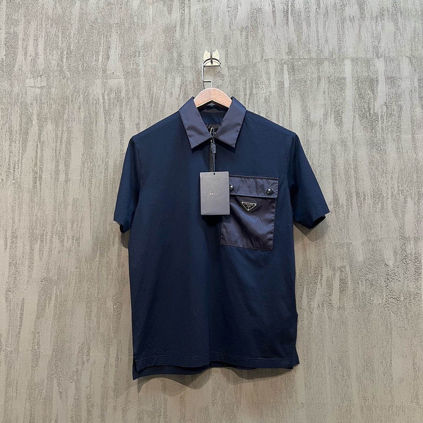 Prada Prada Sport Vintage Linea Rossa Logo Long Sleeve Polo Size M