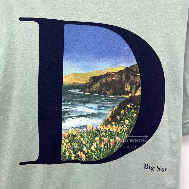Dior Dior Green landscape printed cotton round-neck short-sleev Size US XS / EU 42 / 0 - 4 Thumbnail