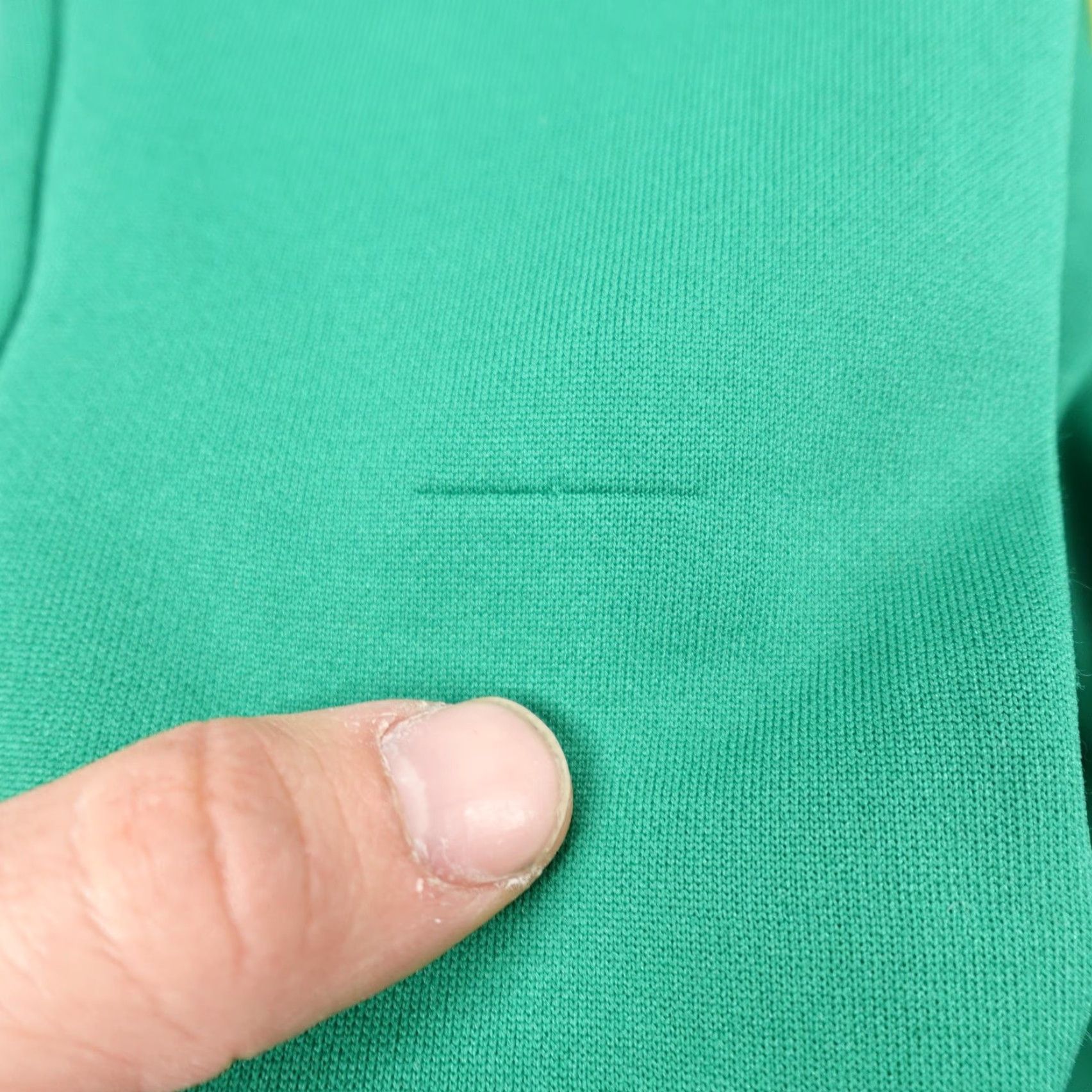 Lacoste VINTAGE Lacoste Jacket Womens 6 Green Yellow Track Coat Croc Logo Zip Up Italy Size M / US 6-8 / IT 42-44 - 5 Thumbnail