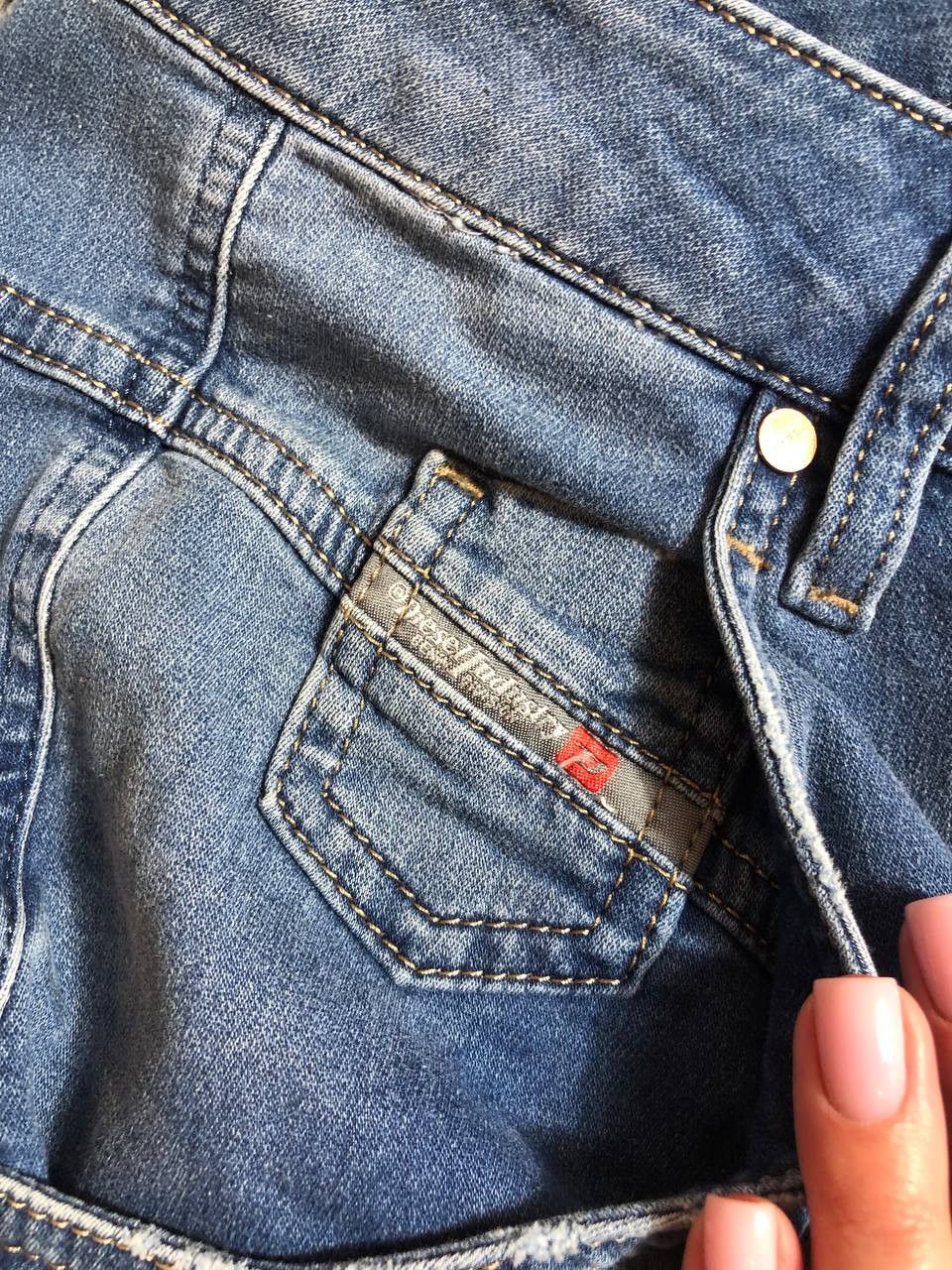 Diesel × Vintage Vintage Y2K Diesel Washed Distressed Denim Jeans Slim Size US 31 - 11 Thumbnail