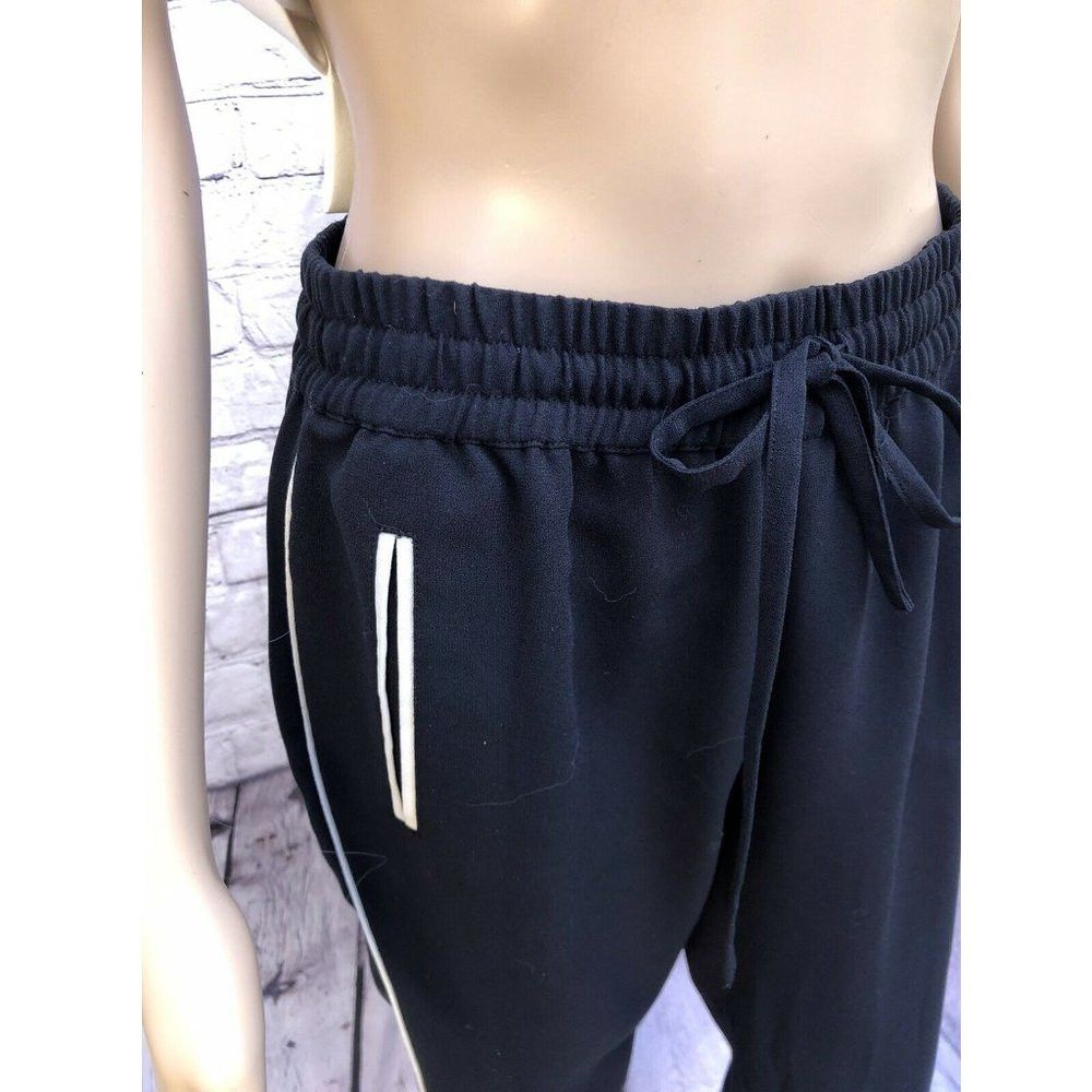 Joie Joie Black Jogger Pants White Trim Size S Size 28" / US 6 / IT 42 - 6 Thumbnail