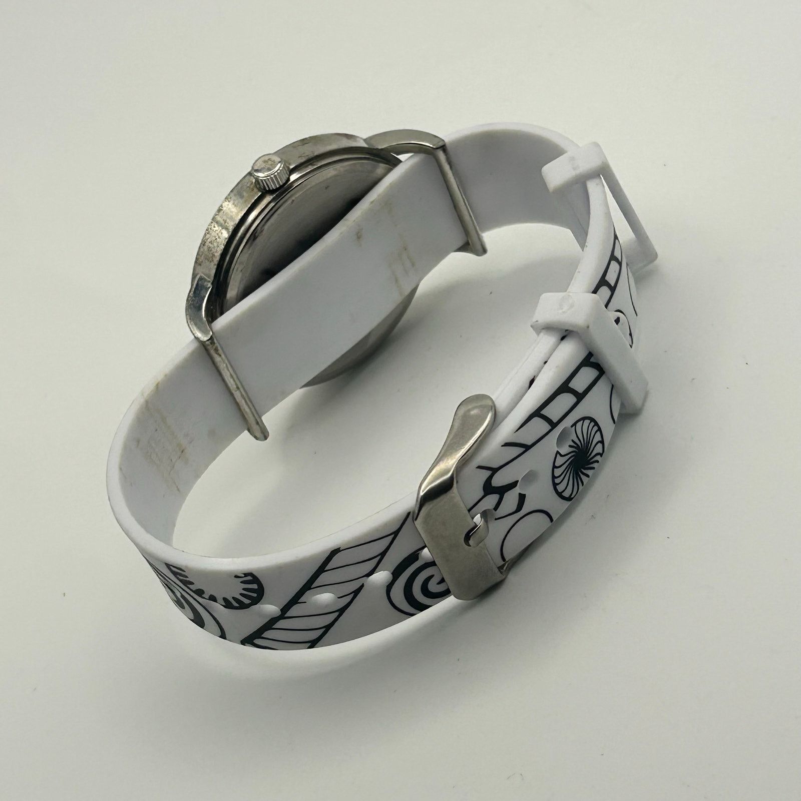 Other Doodlz Color Your Own 36mm Black & White Silicon Band Watch Size ONE SIZE - 6 Thumbnail