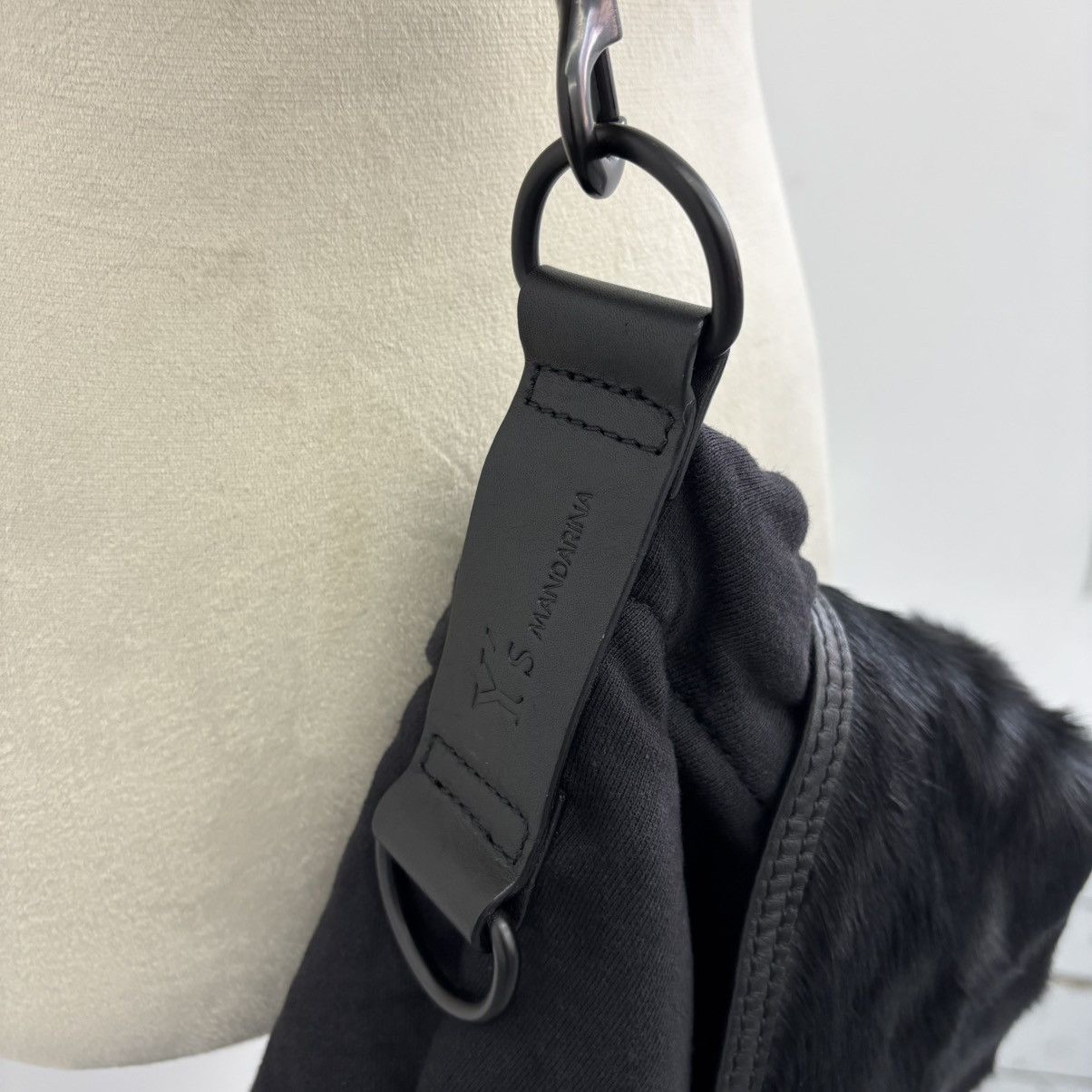 Yohji Yamamoto Y’s Mandarina by Yohji Yamamoto Pony Hair Messenger Bag Size ONE SIZE - 3 Thumbnail
