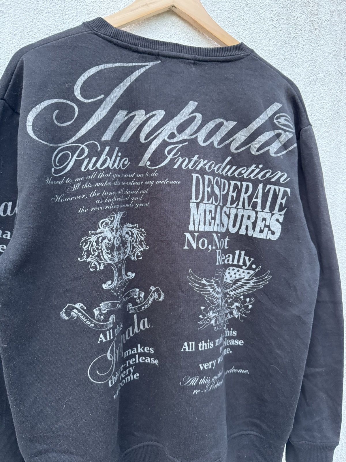 If Six Was Nine 2000s Japanese Archive Grunge Poem Sweatie Size US L / EU 52-54 / 3 - 2 Thumbnail