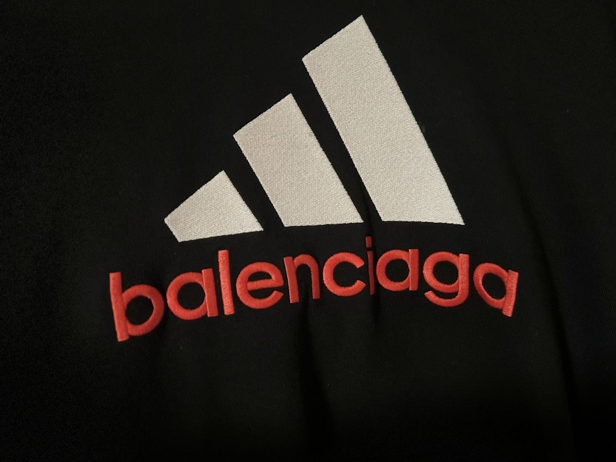 Adidas × Balenciaga Balenciaga Adidas OG Hoodie Wide Fit Size US M / EU 48-50 / 2 - 2 Thumbnail