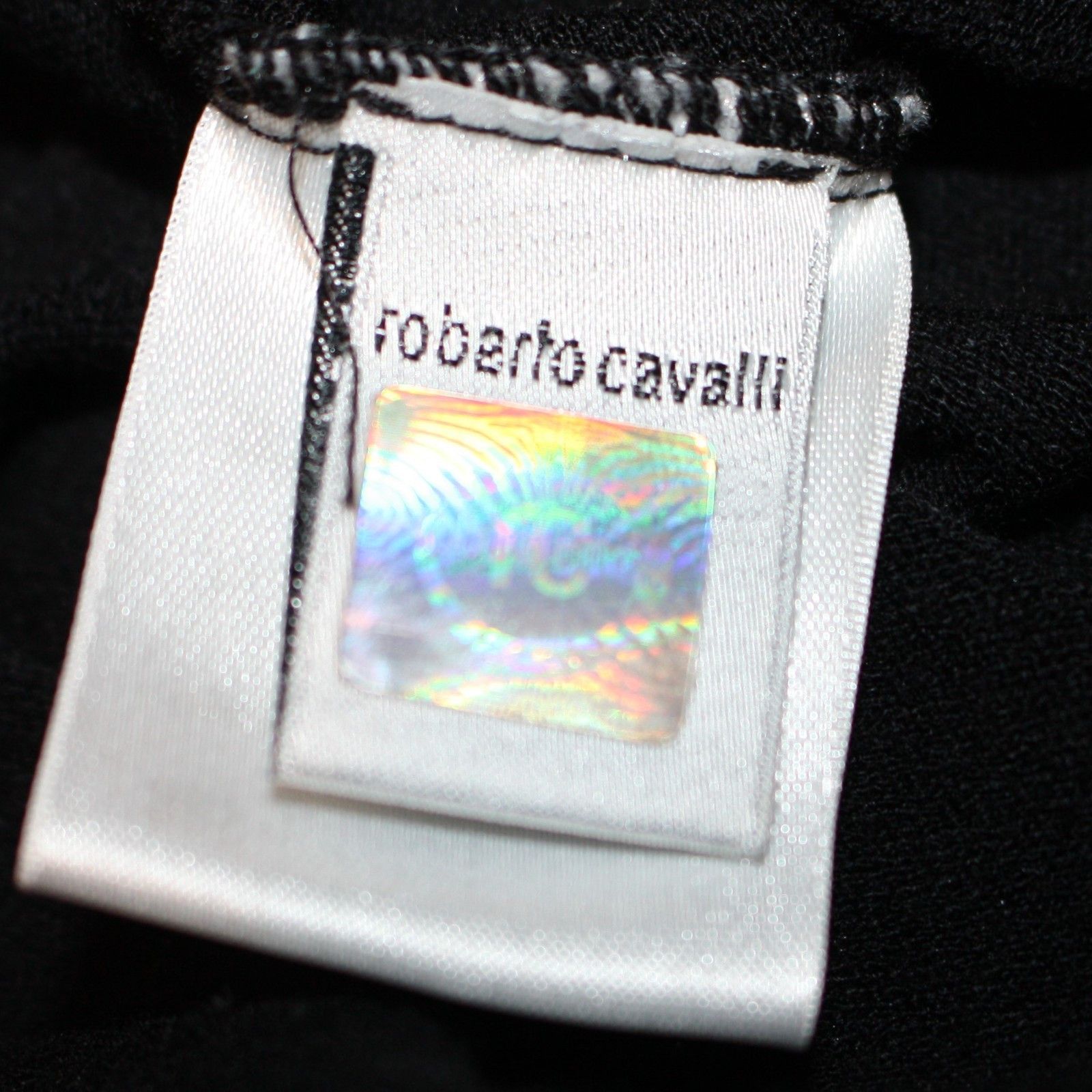 Roberto Cavalli Black Knit Sweater with Crystal Beaded Mesh Front size M Size M / US 6-8 / IT 42-44 - 11 Thumbnail
