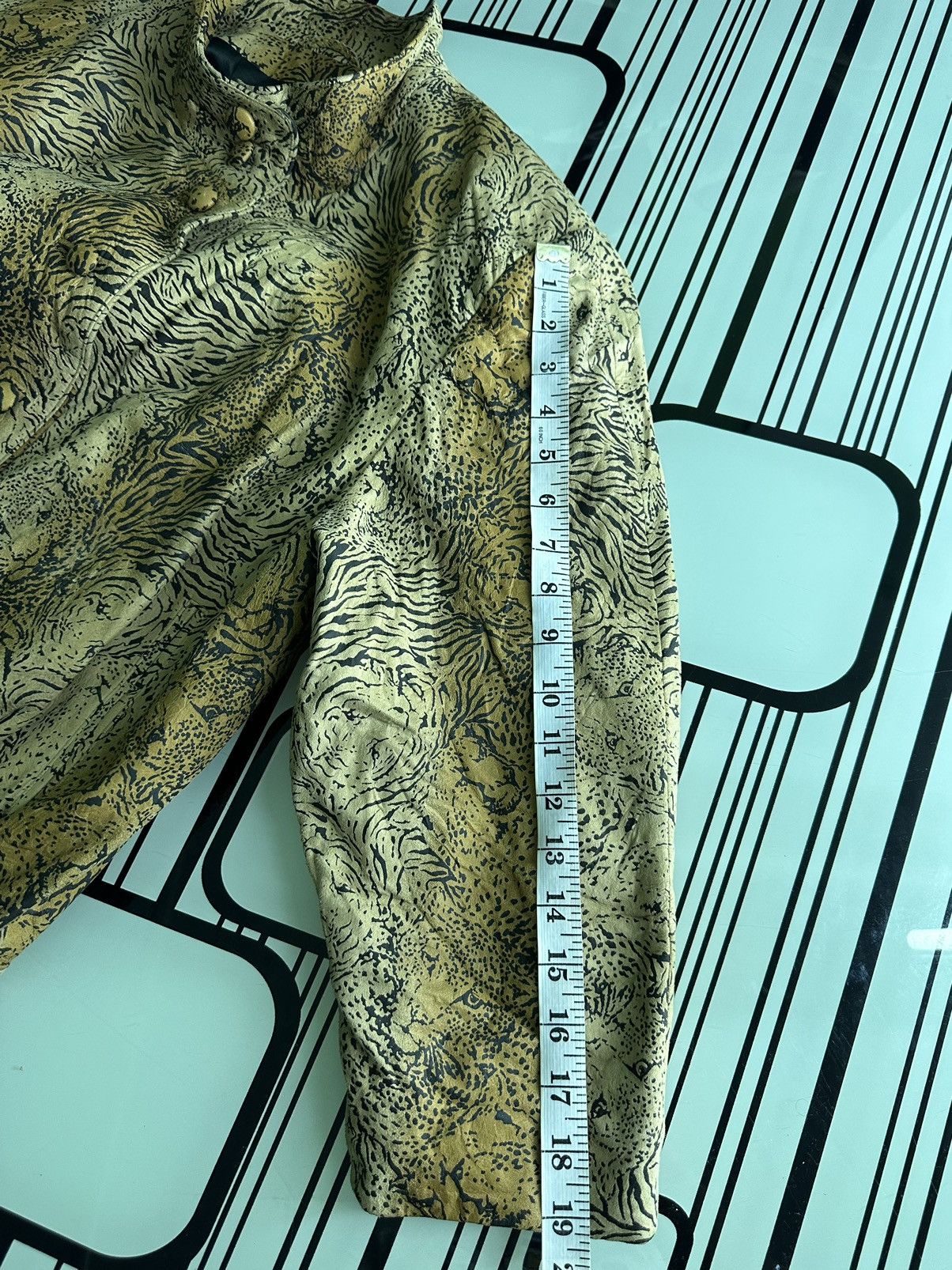 Leonard Paris Steals Vintage All Overprint Tiger Leopard Graphic Jacket Size L / US 10 / IT 46 - 10 Thumbnail