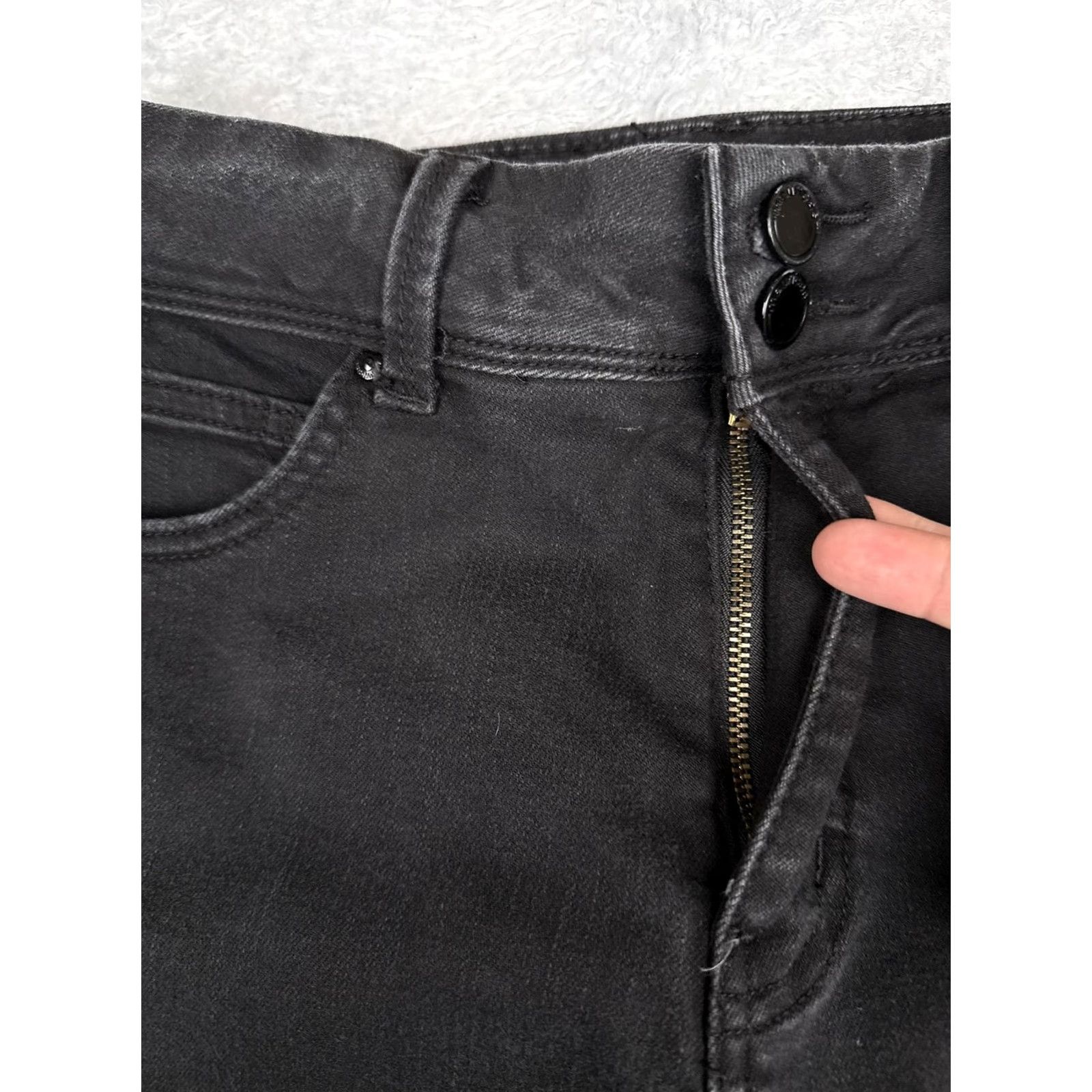 Vintage Maurices EVERflex High Rise Bootcut Jeans Womens 12 Charcoal Blue 30x26 Jeans Womens Dress Pants? Size 34" / US 12 / IT 48 - 5 Thumbnail