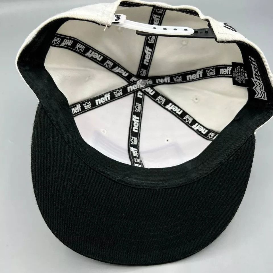NEFF Snoop Nation Hat Men White Embroidered Neff Snap Back Cap Size ONE SIZE - 5 Thumbnail