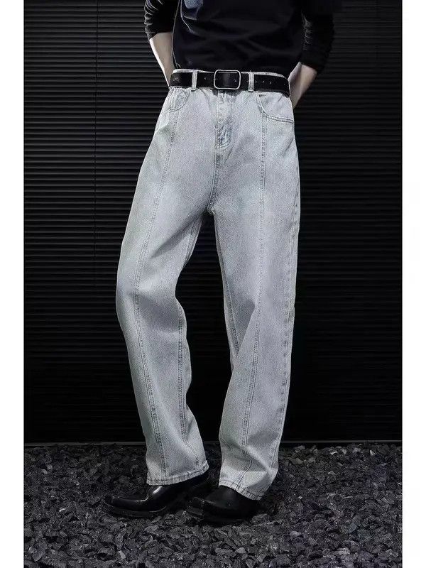 Japanese Brand VIBE Light style washed blue baggy jeans Size US 32 / EU 48 - 4 Thumbnail