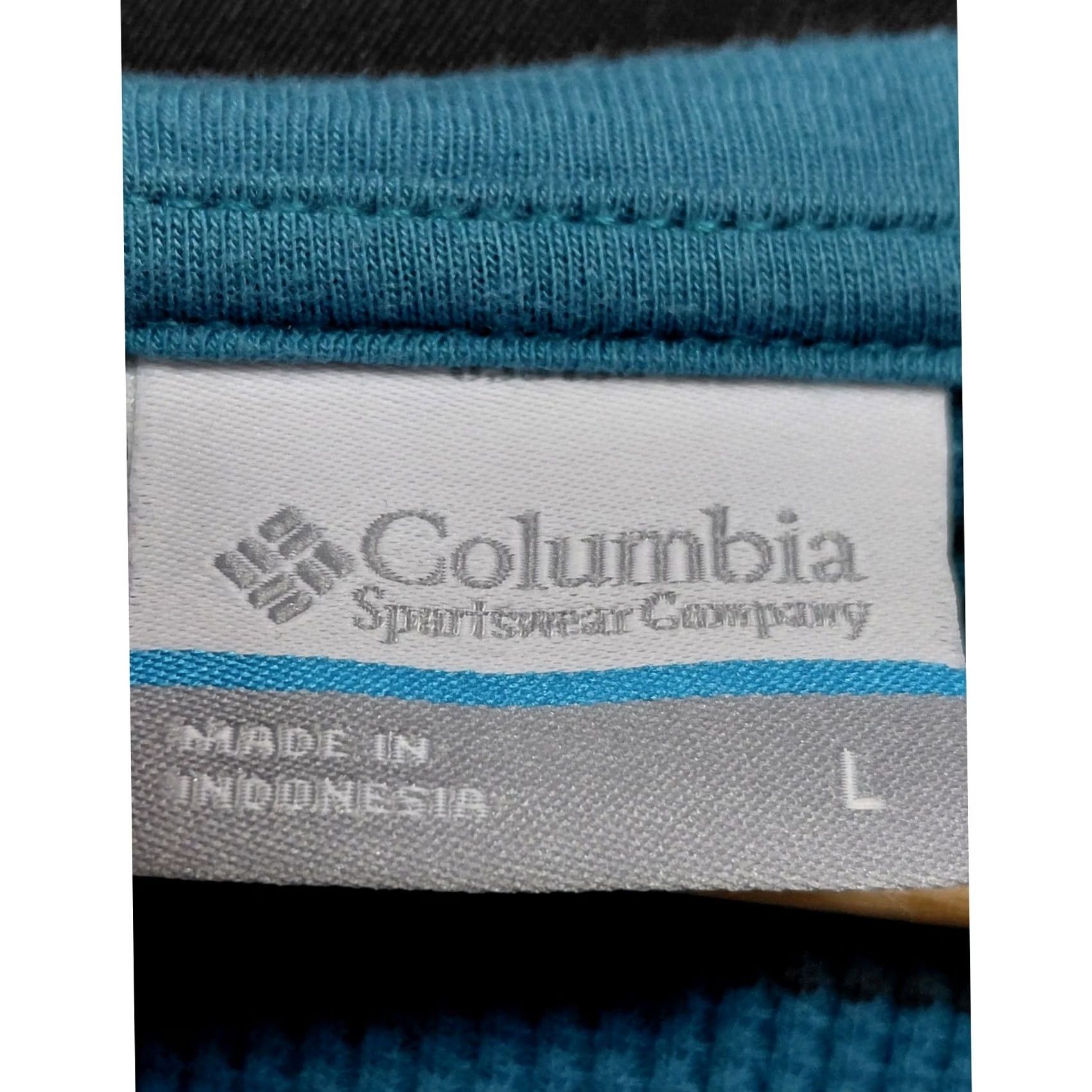 Vintage Columbia Striped Long Sleeve Top Blue Knit Size L Womens V-Neck Pullover Size L / US 10 / IT 46 - 3 Thumbnail
