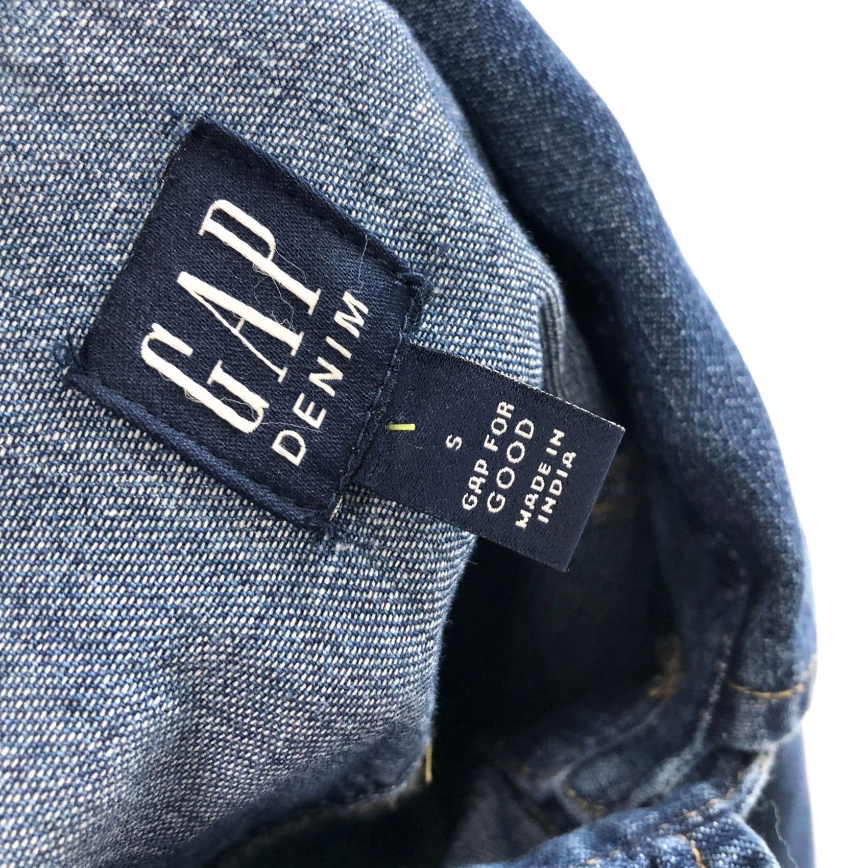Gap Gap Denim Shirt Dress Women's Blue Short Sleeve Collared Above Knee Small Chambray Tunic Dress Model 100% Cotton Regular Size S Size S / US 4 / IT 40 - 8 Thumbnail