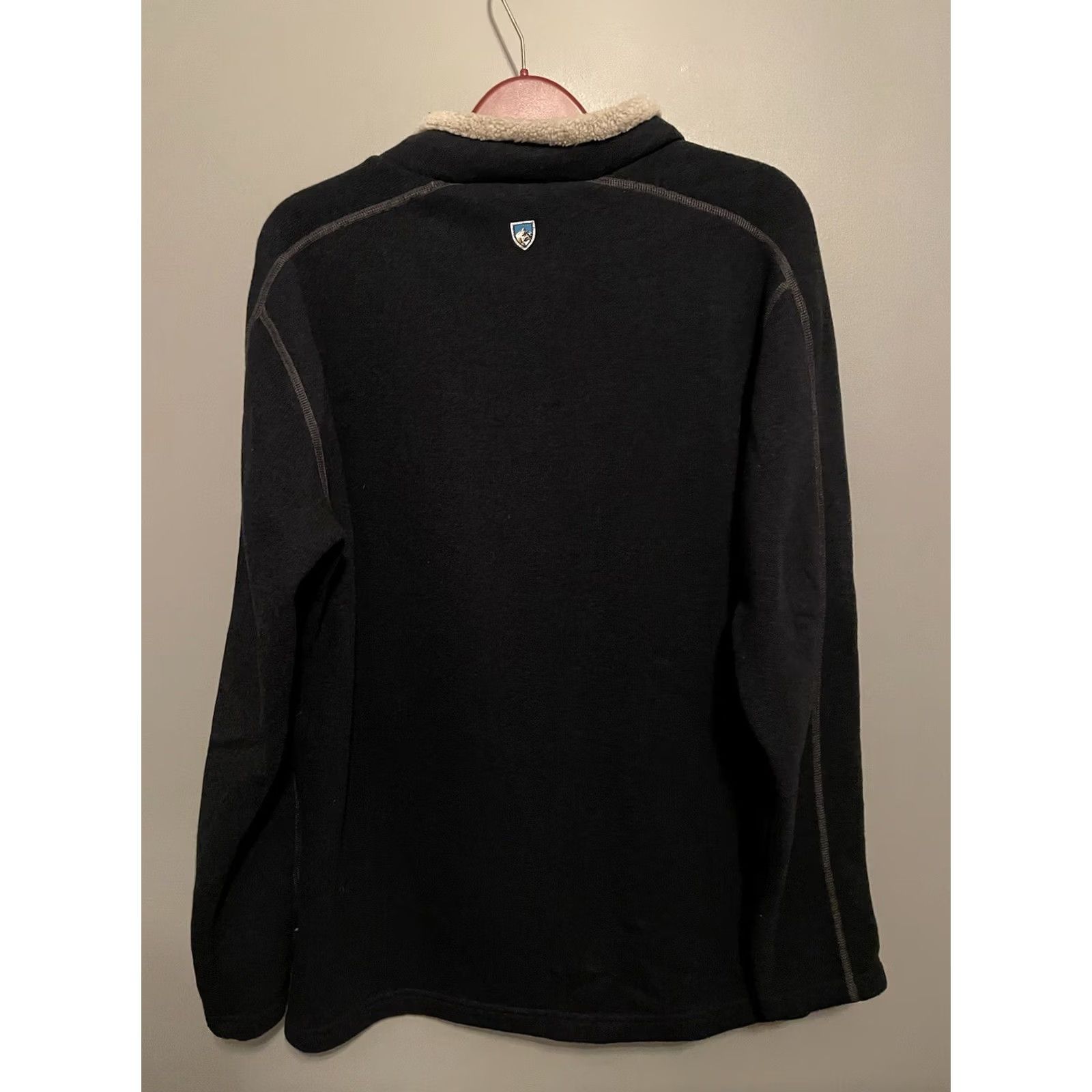 Vintage Kuhl Sweater Mens XL Navy Knit Fleece Lined Quarter Zip Outdoor Pullover (B313) Size US XL / EU 56 / 4 - 4 Thumbnail