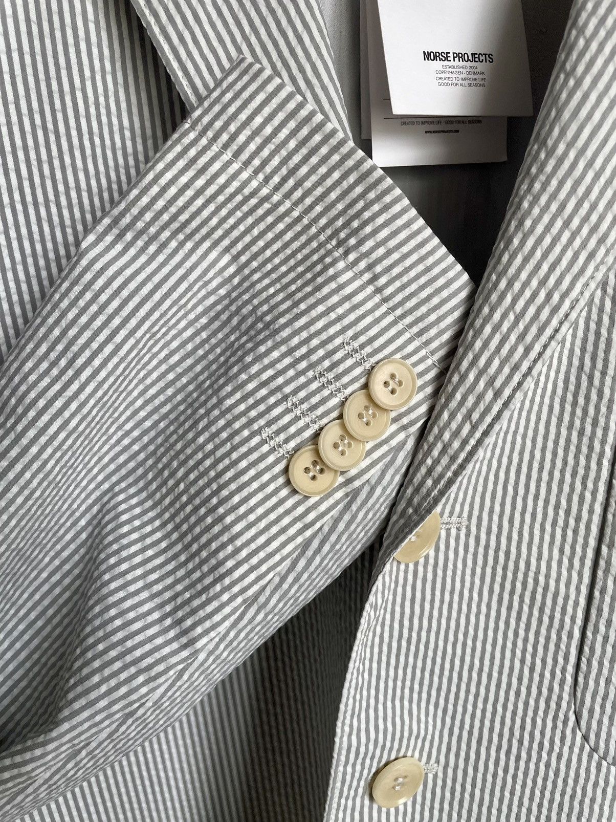 Norse Projects Norse Projects seersucker blazer Size 48R - 3 Thumbnail