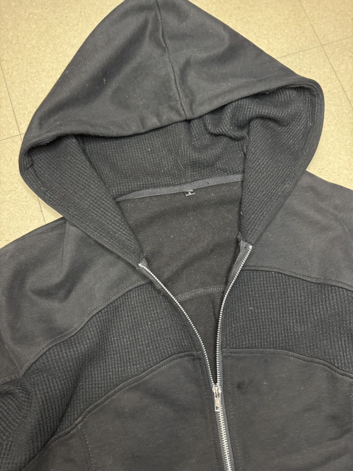 If Six Was Nine × Japanese Brand × Le Grande Bleu (L.G.B.) Rare Waffle Paneled Zip Up Hoodie sweater Size US L / EU 52-54 / 3 - 14 Thumbnail
