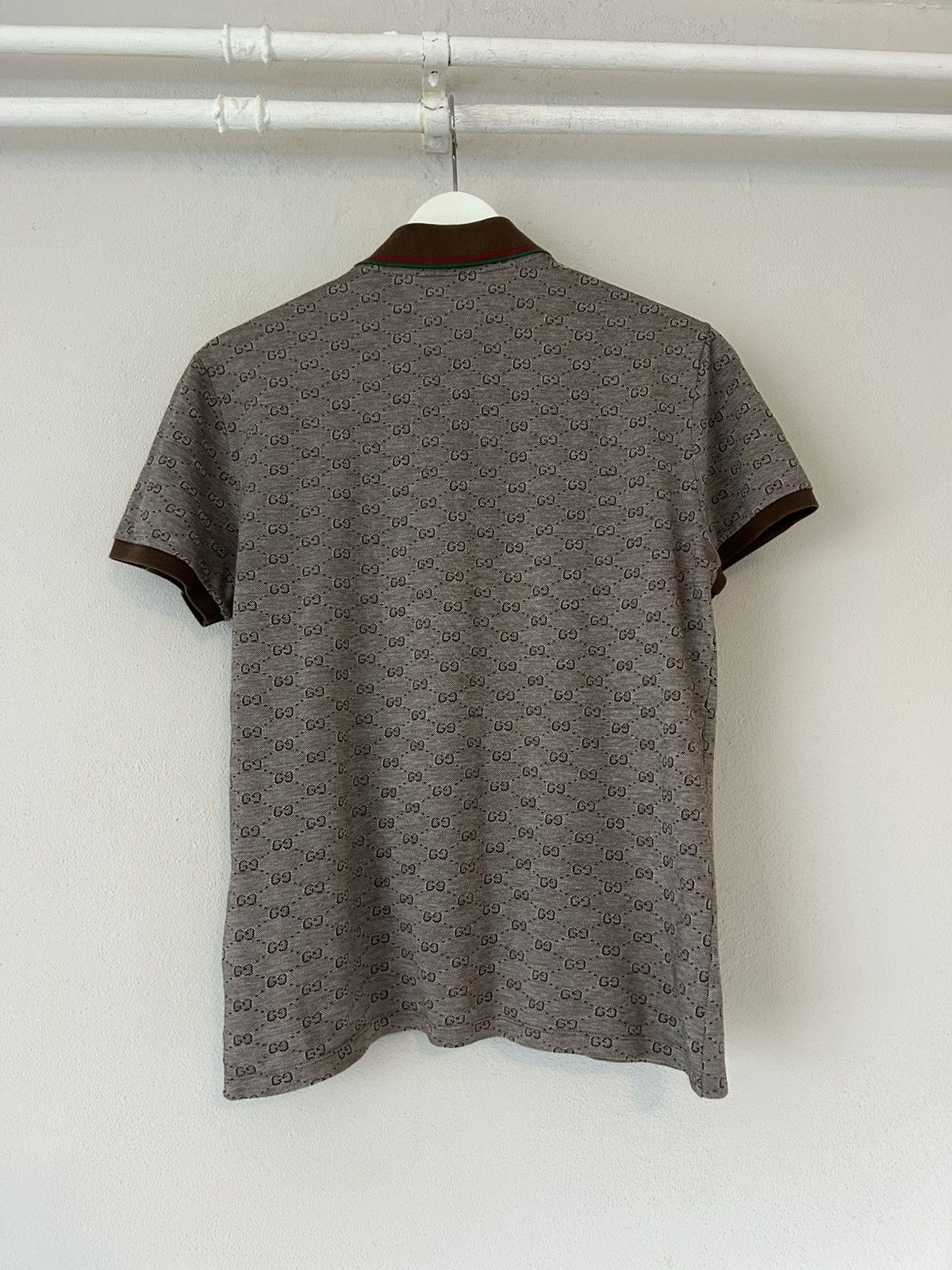 Gucci Gucci Monogram Polo with Signature Web Detailing Size US S / EU 44-46 / 1 - 5 Thumbnail