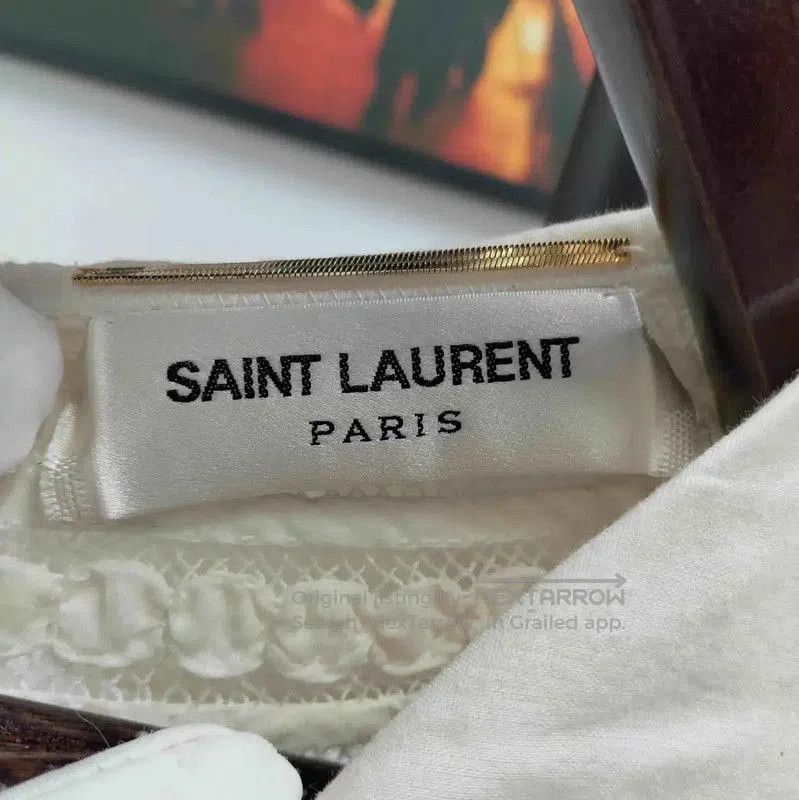 Yves Saint Laurent YSL Spring Autumn Cotton A-Line Dress . Size M / US 6-8 / IT 42-44 - 3 Thumbnail