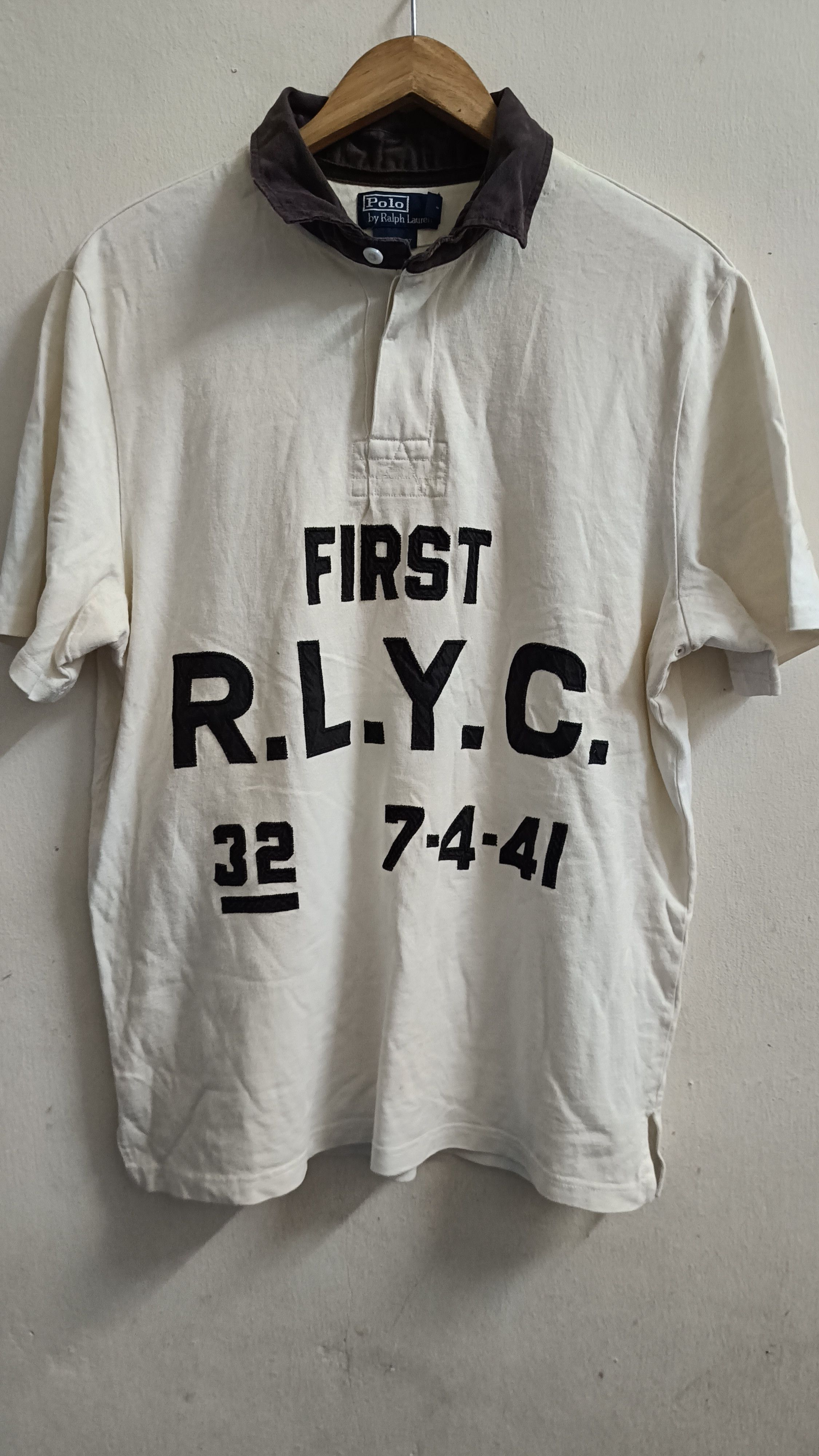 Polo Ralph Lauren 🔥🔥 Rare Vintage Polo RL First RLYC White Tee Size US L / EU 52-54 / 3 - 1 Thumbnail