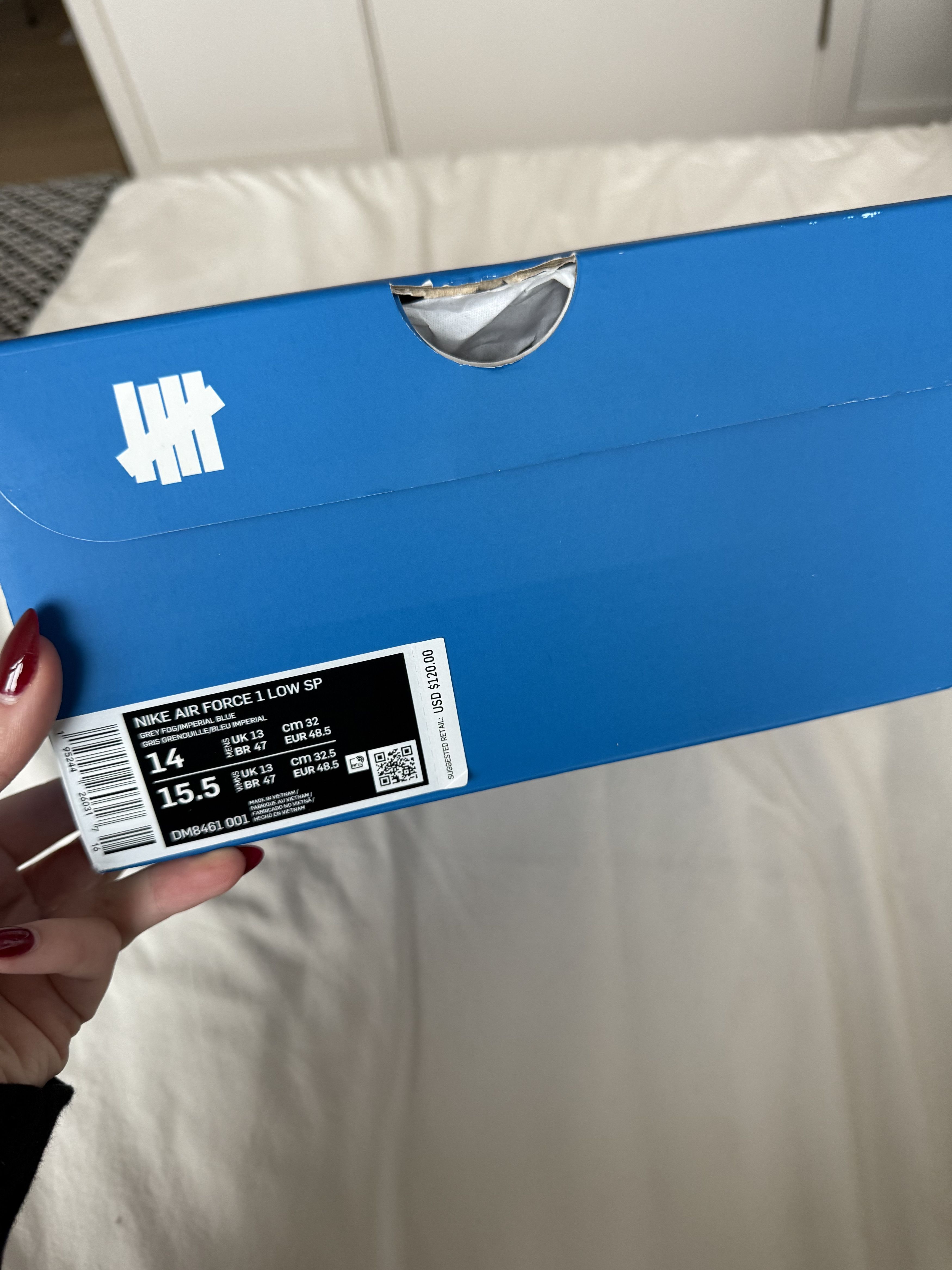 Nike × Undefeated Undefeated Air Force ones Size US 14 / EU 47 - 4 Thumbnail