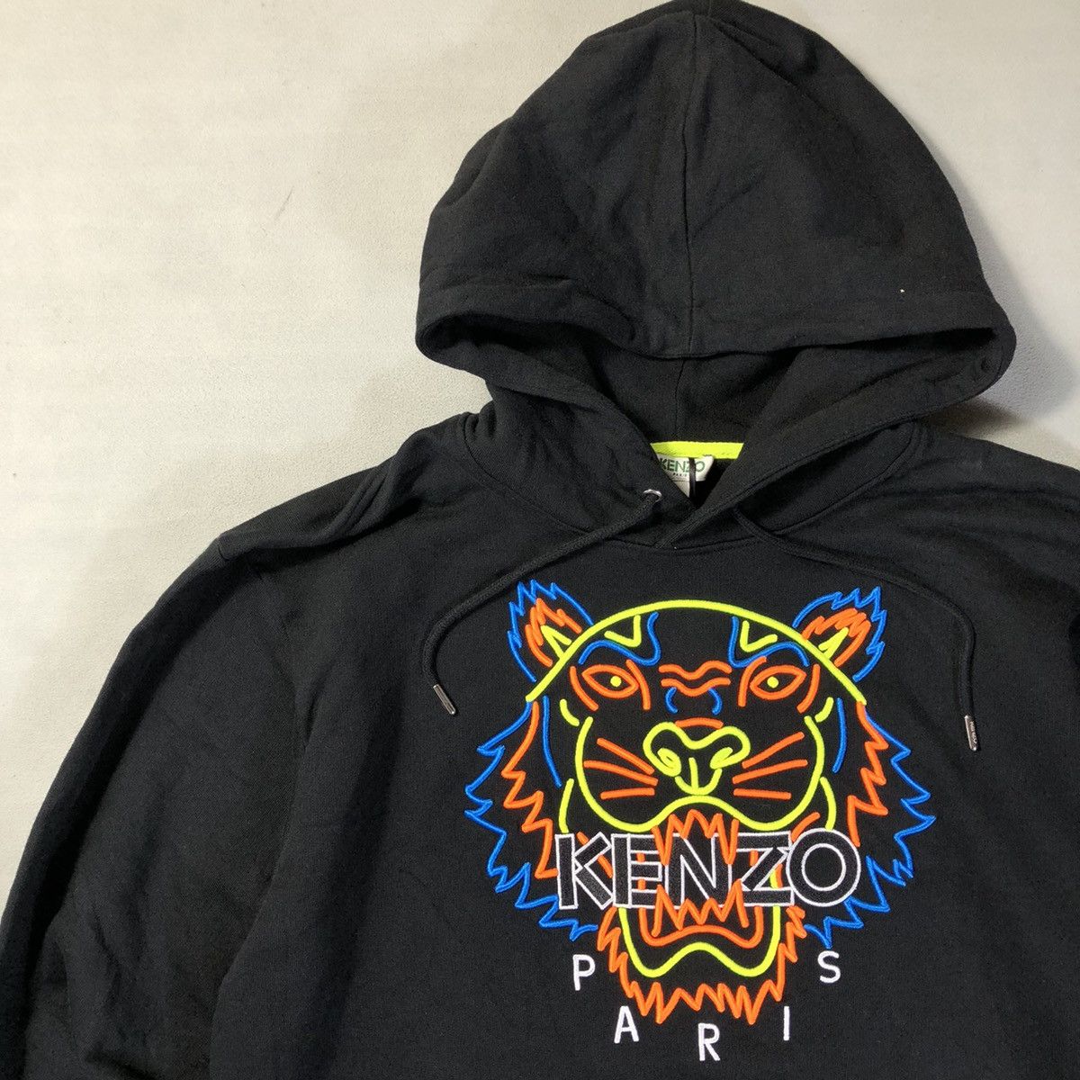 Kenzo Kenzo Neon Tiger Sweatshirt Hoodie Size US L / EU 52-54 / 3 - 2 Thumbnail