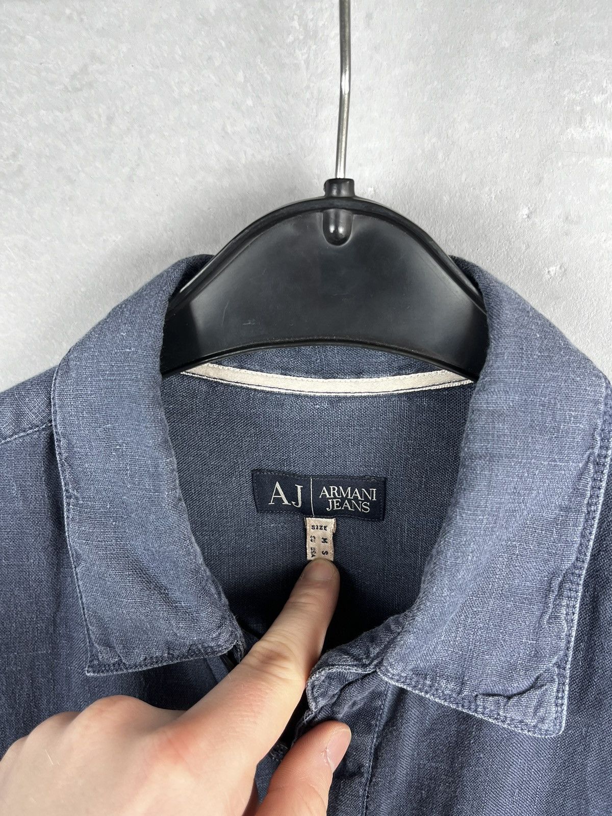 Armani × Giorgio Armani × Vintage Armani Lino shirt vintage Size US M / EU 48-50 / 2 - 4 Thumbnail