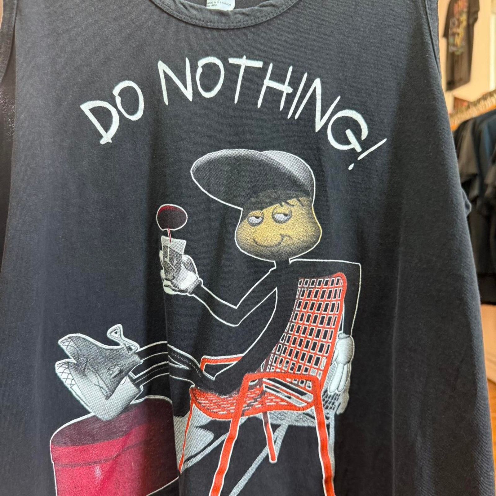 Vintage Vintage 90s Do Nothing Ordinary Man Tank Top Size US L / EU 52-54 / 3 - 3 Thumbnail