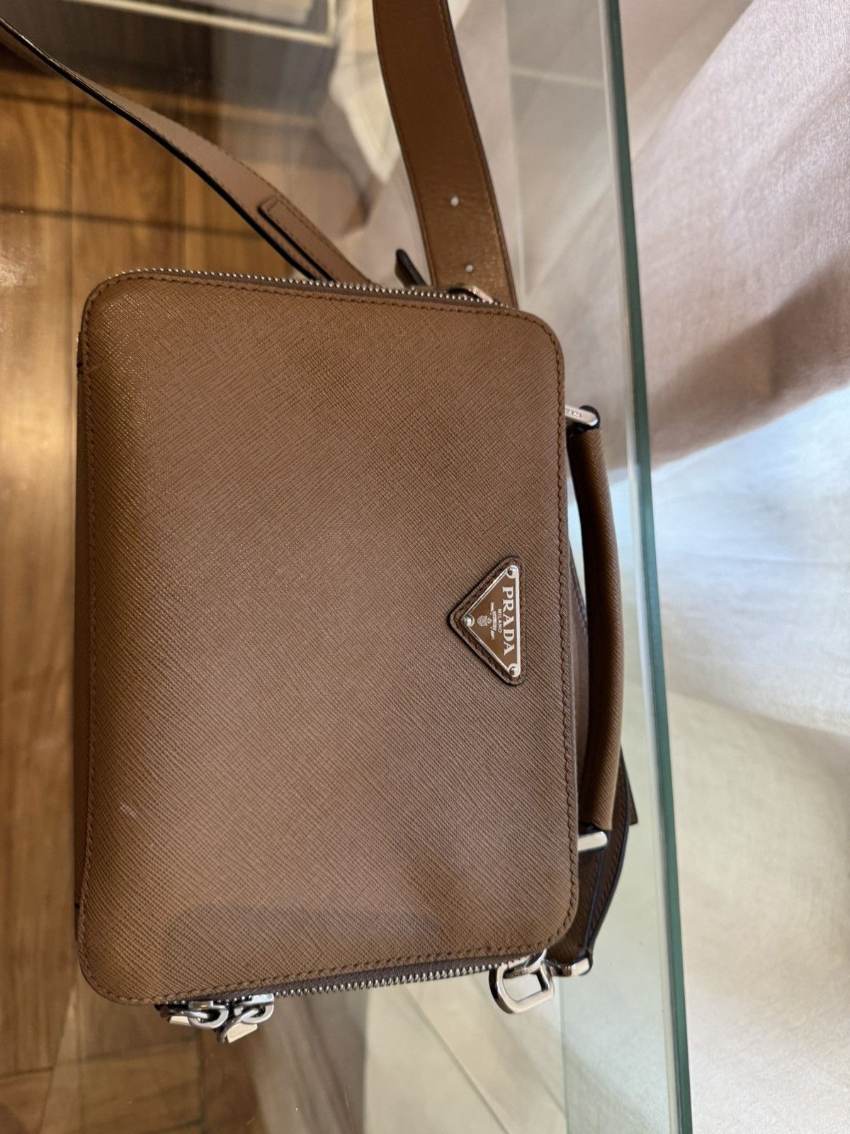 Prada Prada LEATHER SHOULDER BAG Size ONE SIZE - 2 Thumbnail