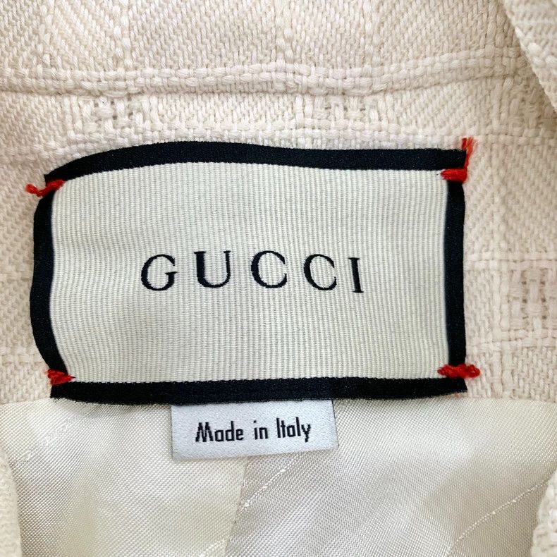 Gucci Gucci Size 36 Beige cotton mixed wool cloak jacket size 36 Size US XS / EU 42 / 0 - 5 Thumbnail