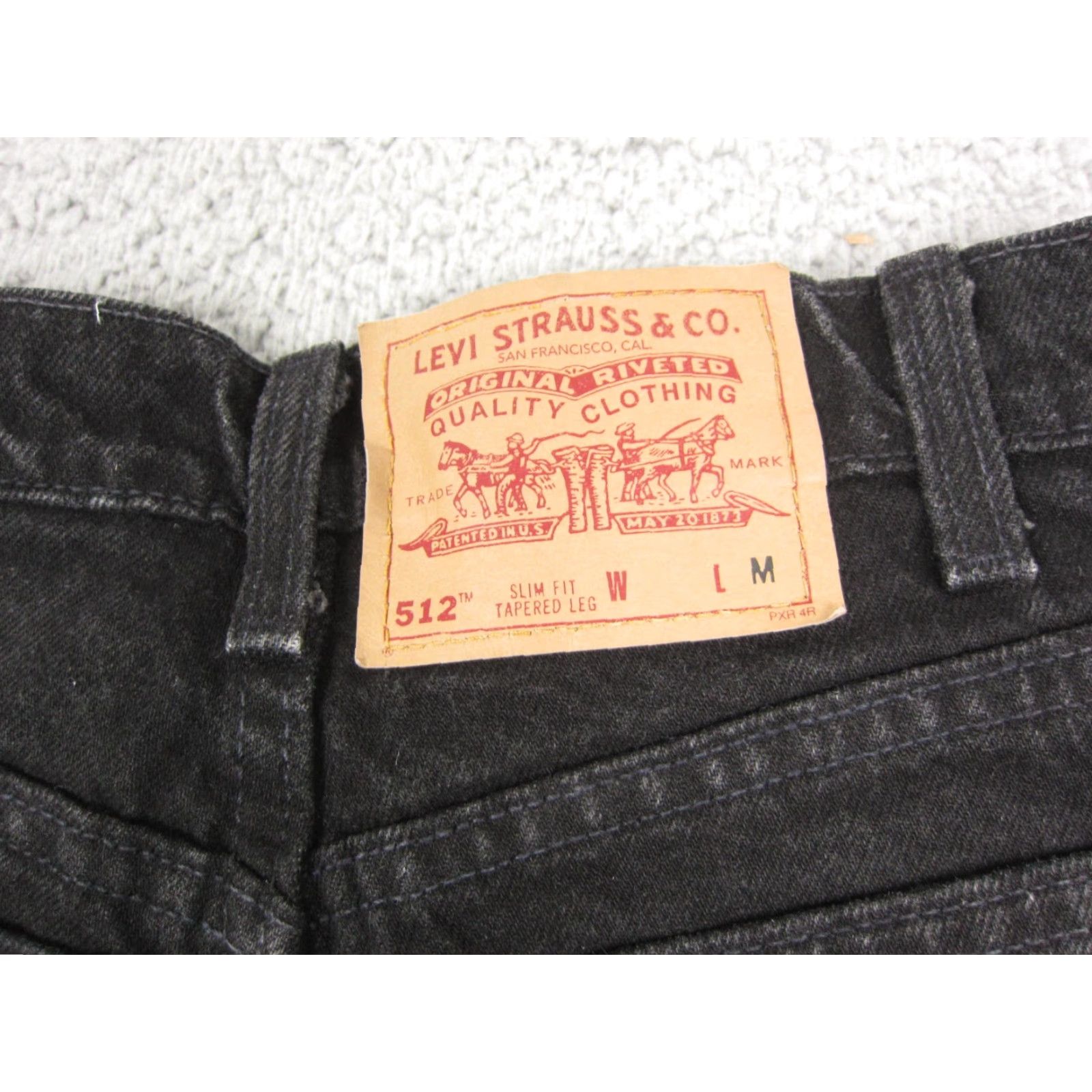 Levi's VINTAGE Levi's 512 Jeans Womens 5 Med Black Slim Fit Tapered Made in USA 90s Jeans Womens Slim Black 90s Levi's 512 Size 27" / US 4 / IT 40 - 3 Thumbnail