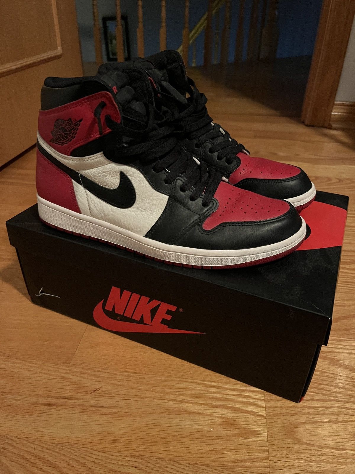 Jordan Brand Jordan 1 Retro High Bred Toe Size US 10 / EU 43 - 6 Thumbnail