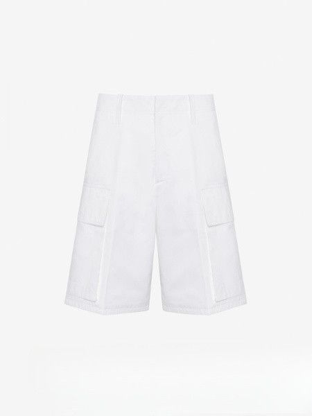 o1srvl11e0226 Cargo Shorts In White