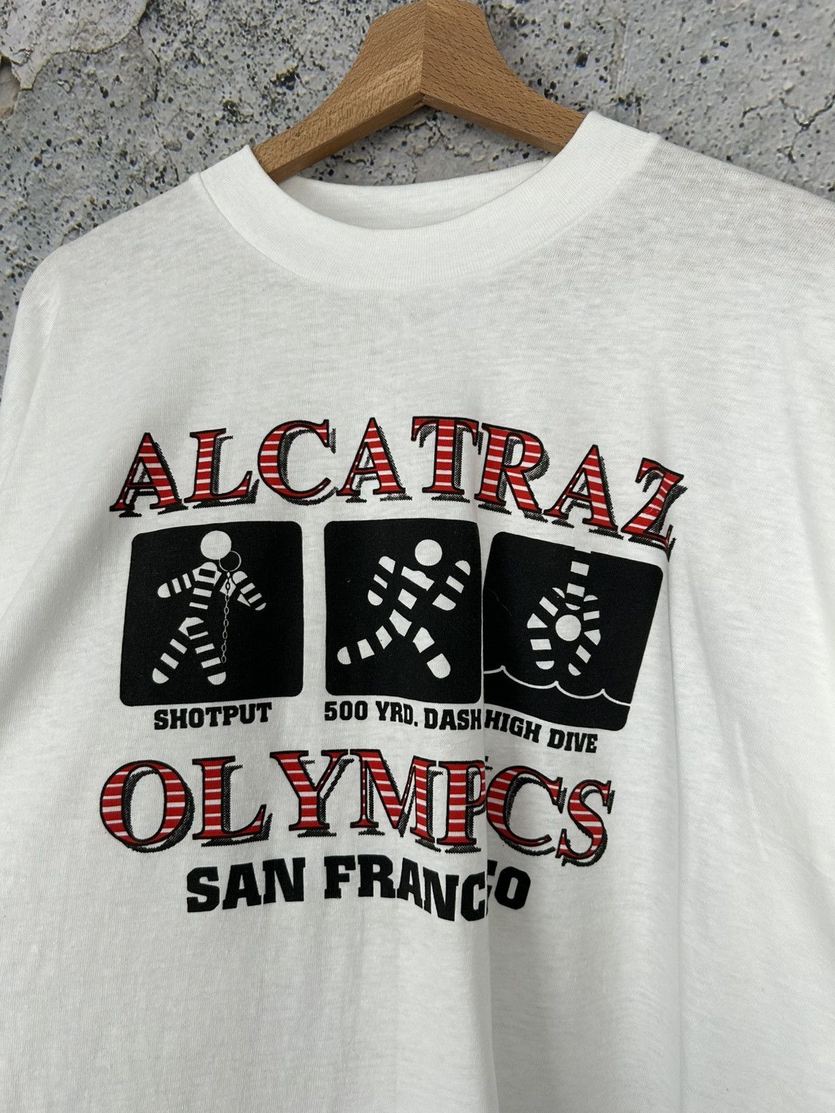 Vintage Vintage Alcatraz Olympic San Francisco Graphic Tee Size US XL / EU 56 / 4 - 3 Thumbnail