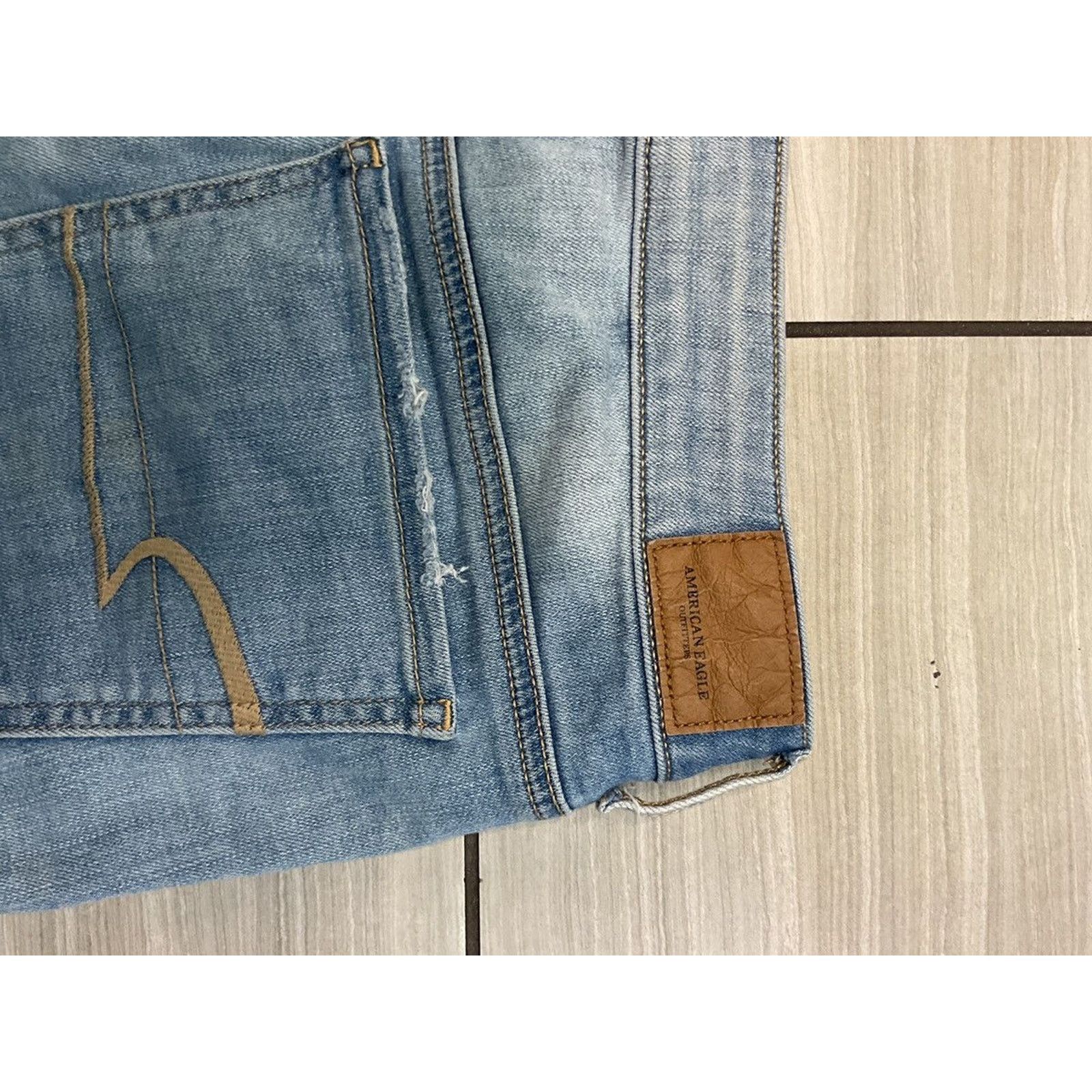 American Eagle Outfitters American Eagle Women’s Super Stretch X Denim Shorts Size 32" / US 10 / IT 46 - 4 Thumbnail