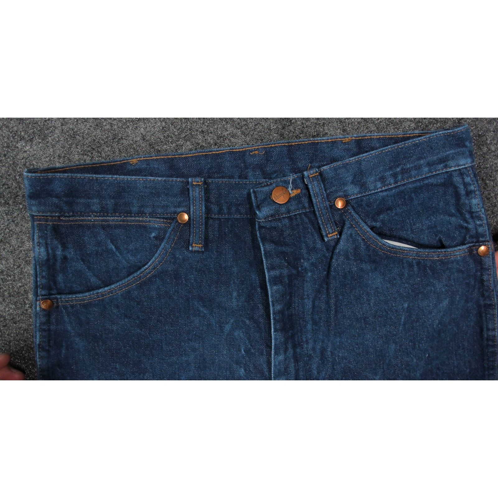 Wrangler VTG 90s Made in USA Wrangler 936DEN Dark Wash (Stacks) 32x40 Size US 32 / EU 48 - 9 Thumbnail