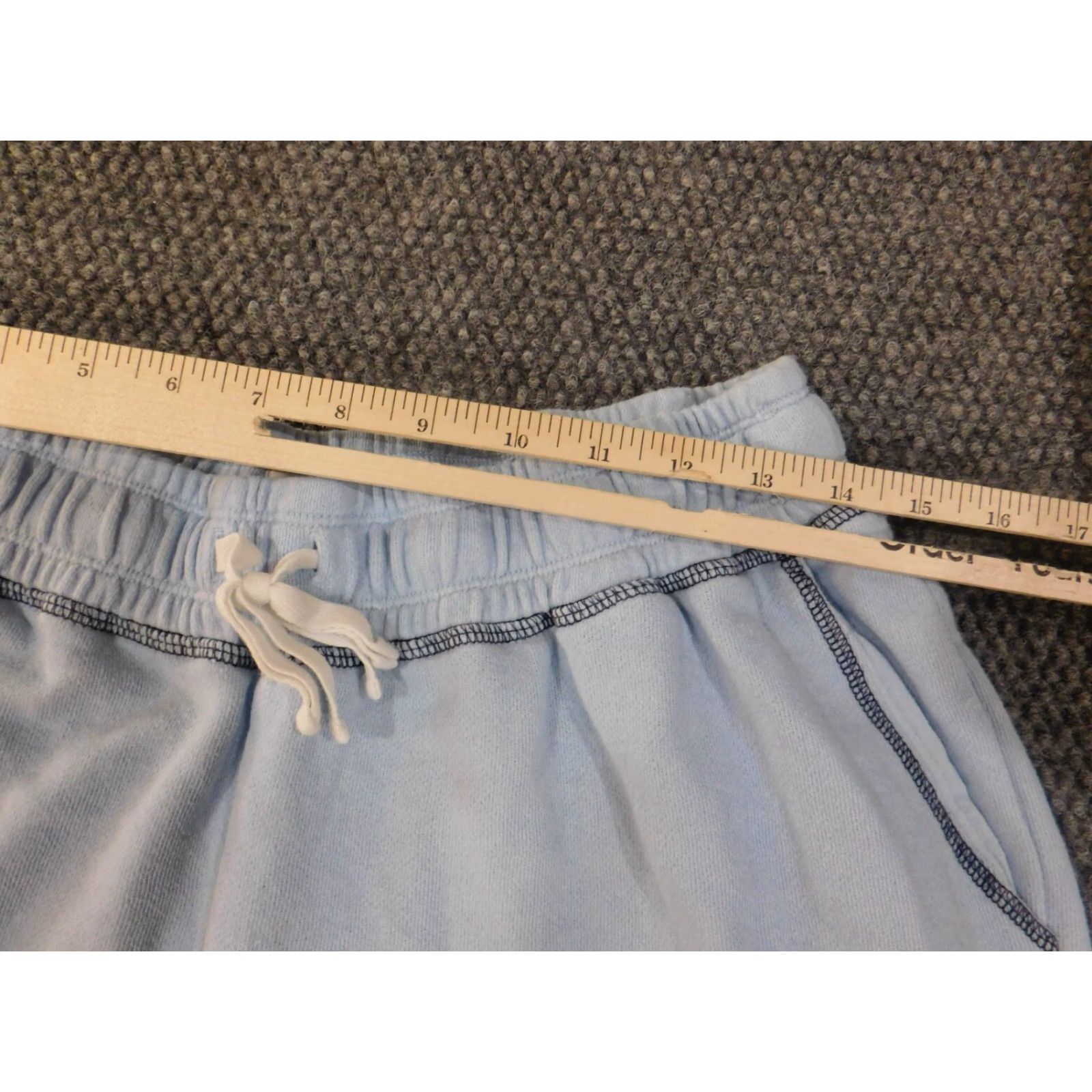 Vintage Crown & Ivy Sweatpants Women L Blue Knit Stretch Polyester Size 36" / US 14 / IT 50 - 4 Thumbnail