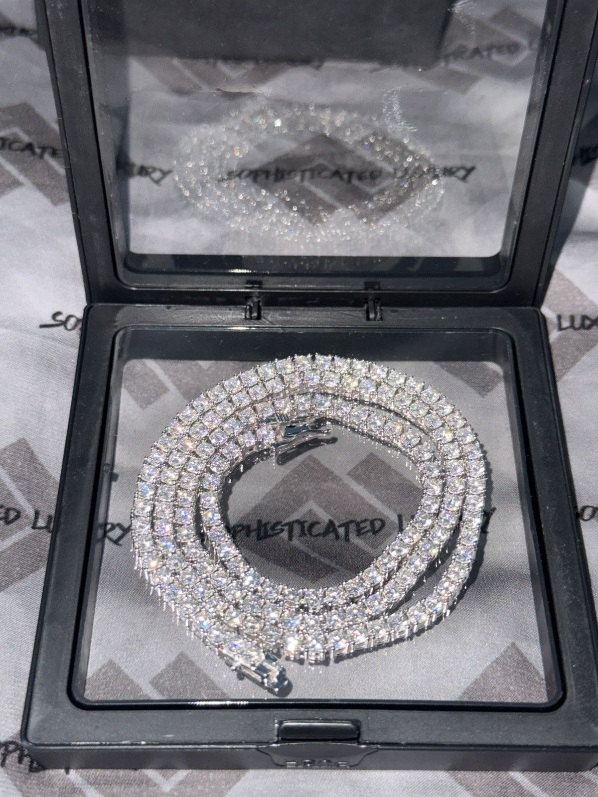 Other Tennis moissanite chain 20” 3mm Size ONE SIZE - 1 Thumbnail