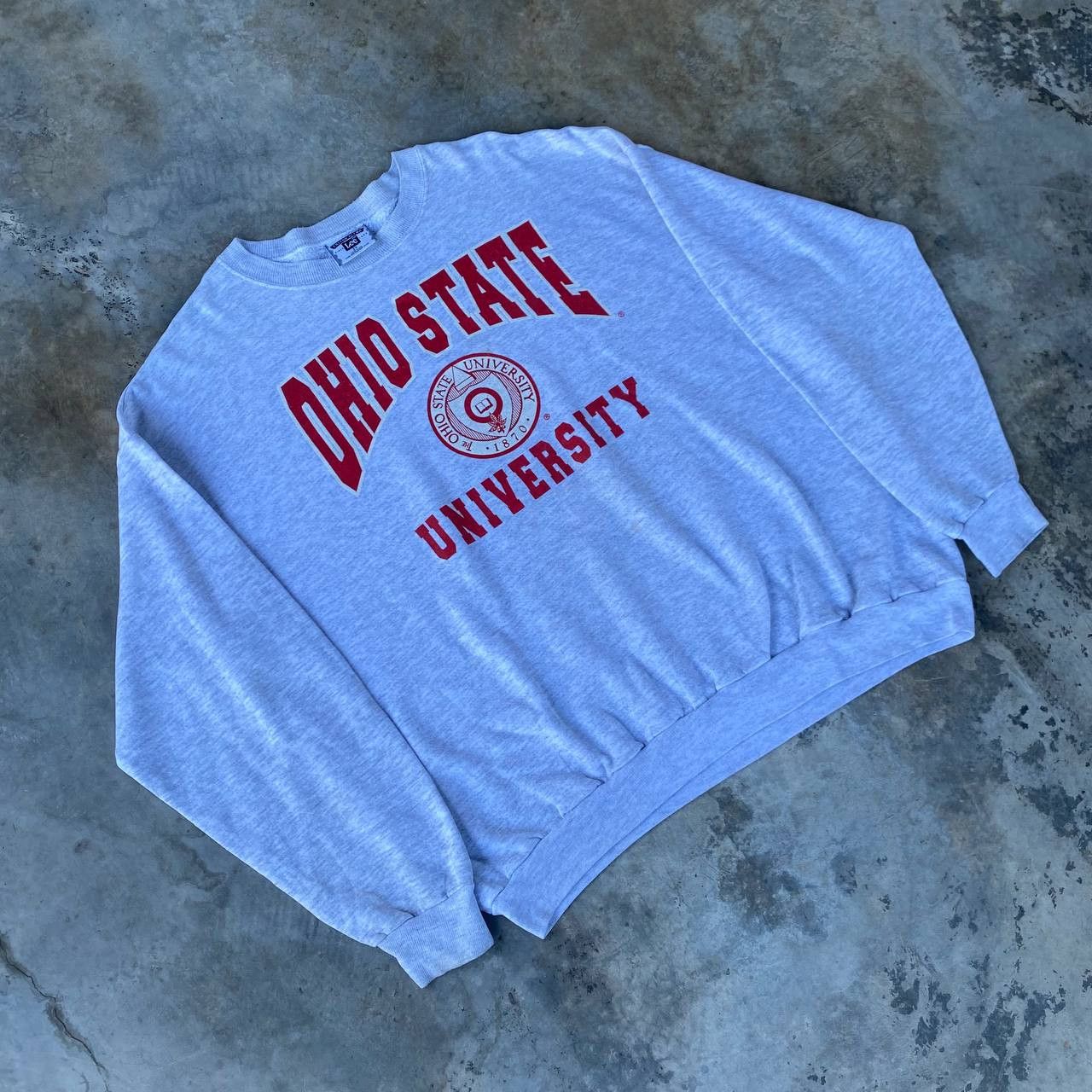 Vintage RARE VINTAGE 90S OHIO UNIVERSITY BAGGY CREWNECK Size US XXL / EU 58 / 5 - 5 Thumbnail