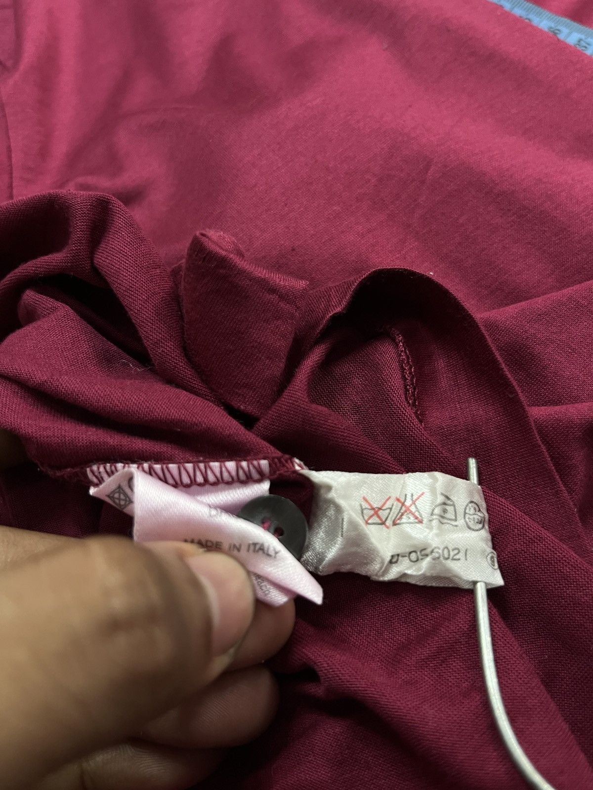 Givenchy Vintage 90s Givenchy Gentleman Maroon Polo Shirts Longsleeve Size US M / EU 48-50 / 2 - 11 Thumbnail
