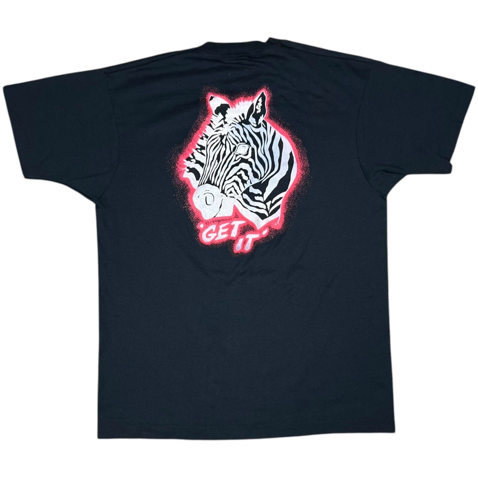 Band Tees × Vintage Vintage 80s ZEBRA GET IT band tee (M/L) Size US M / EU 48-50 / 2 - 7 Thumbnail