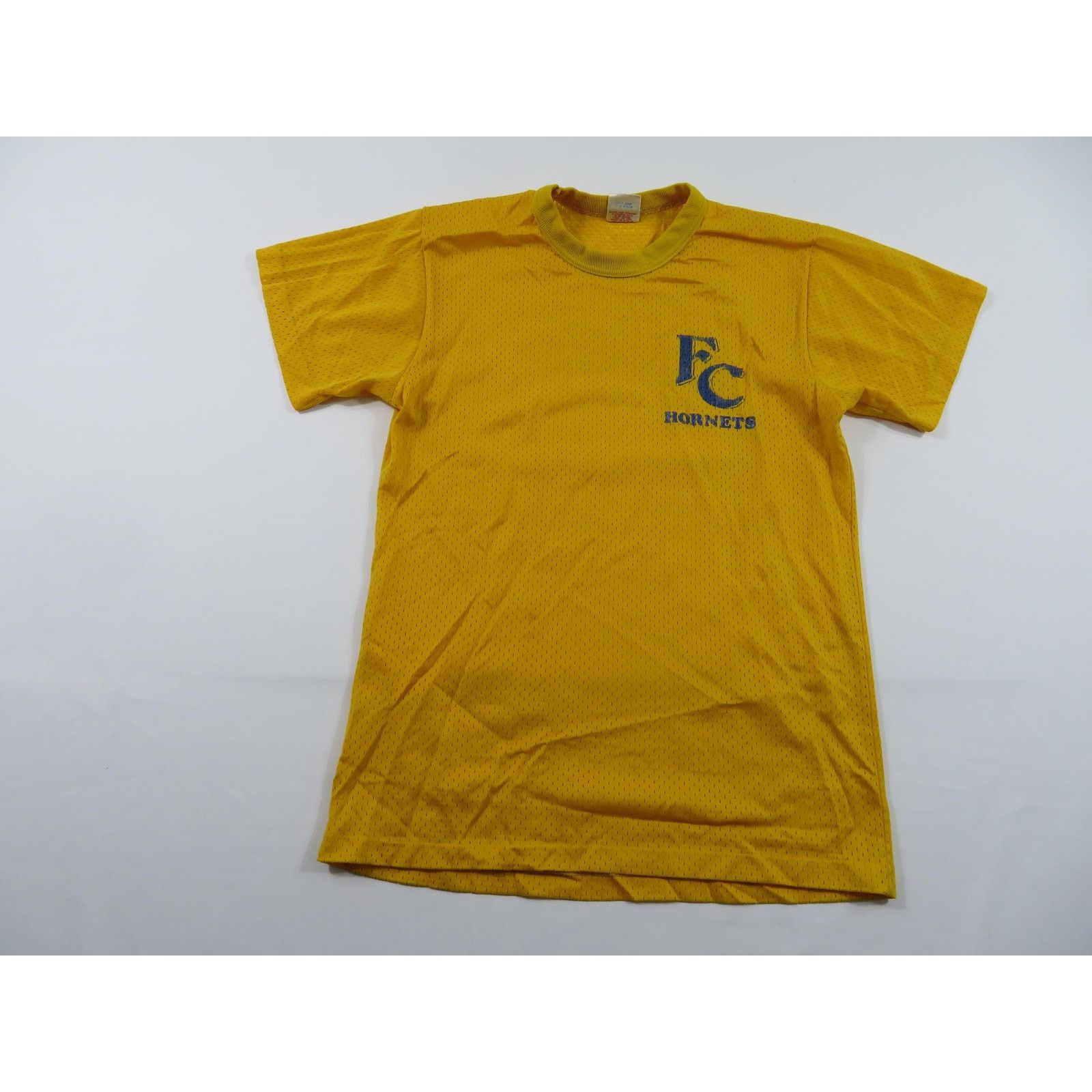 Other FC Hornets Mesh Jersey Shirt Yellow Blue Sz M 1980s Size US M / EU 48-50 / 2 - 1 Thumbnail