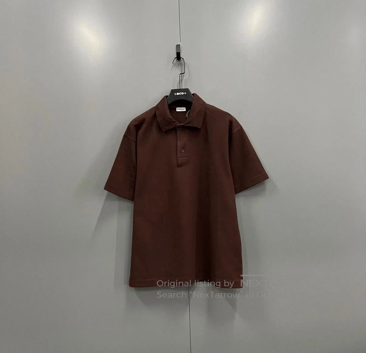 Burberry Red Short Sleeve Polo Shirt - Size M. Size US M / EU 48-50 / 2 - 1 Thumbnail